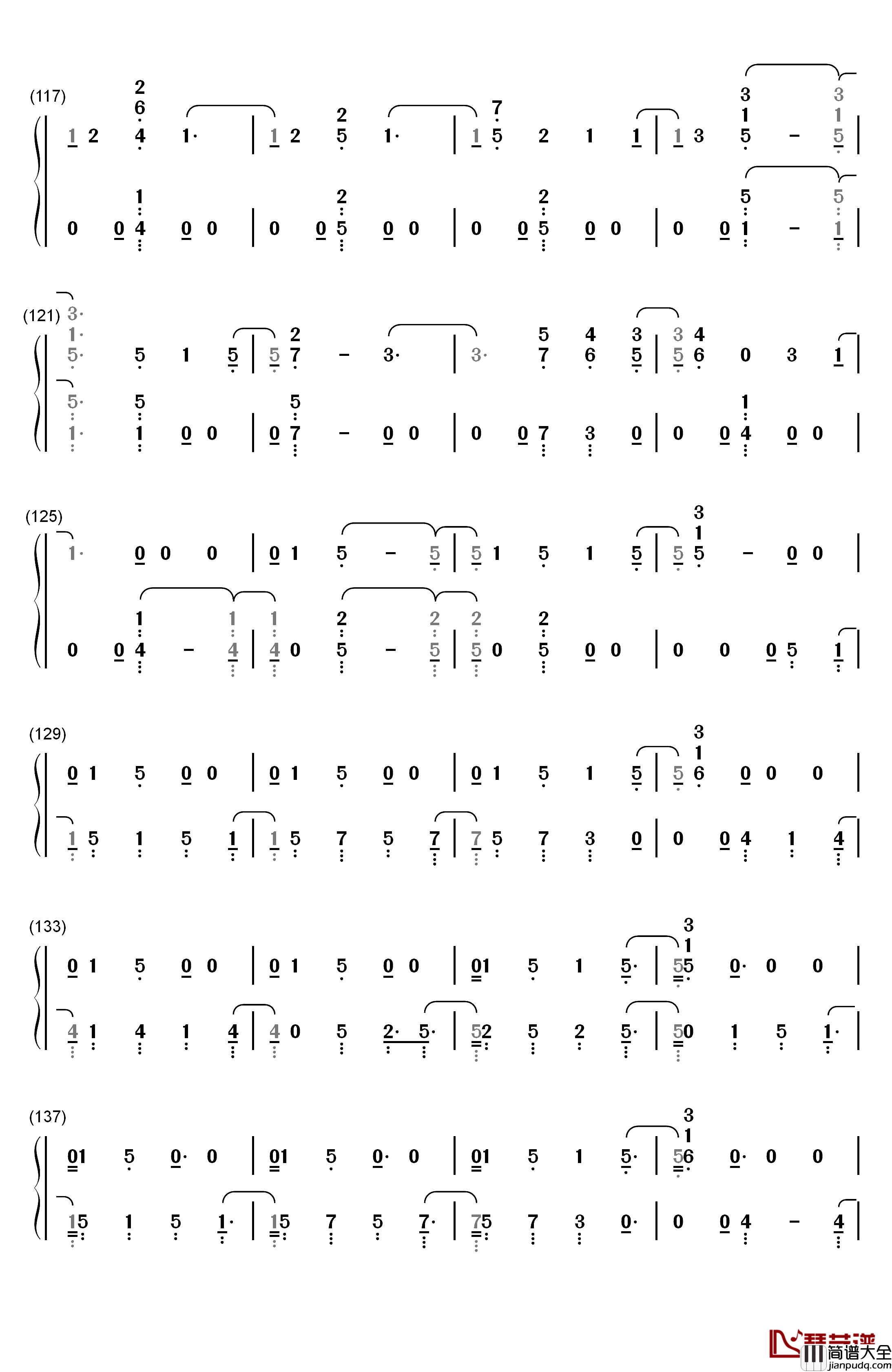 Beautiful_Trauma钢琴简谱_数字双手_Pink