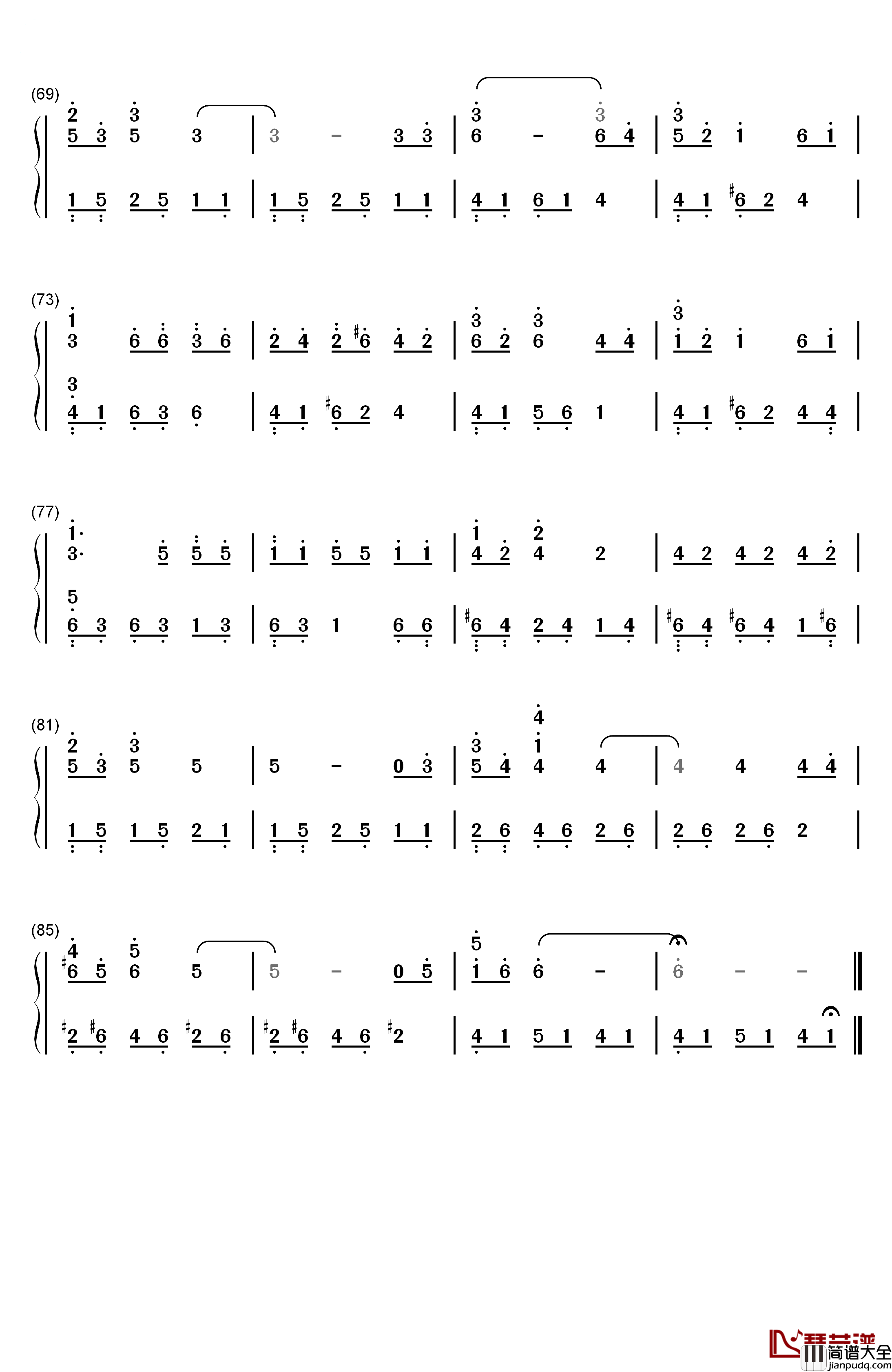 With_the_Wind钢琴简谱_数字双手_李闰珉