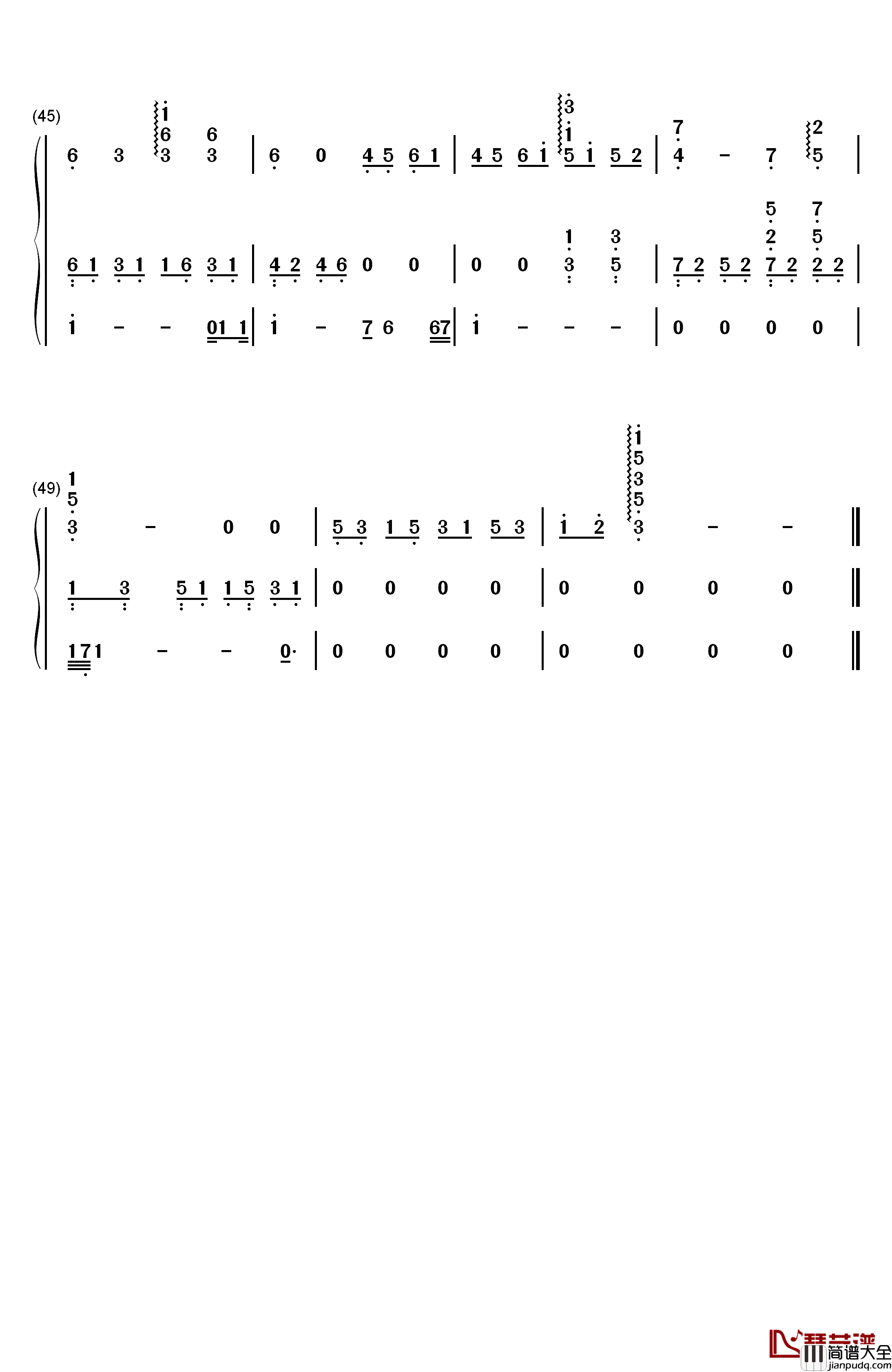 海がきこえる钢琴简谱_数字双手_永田茂