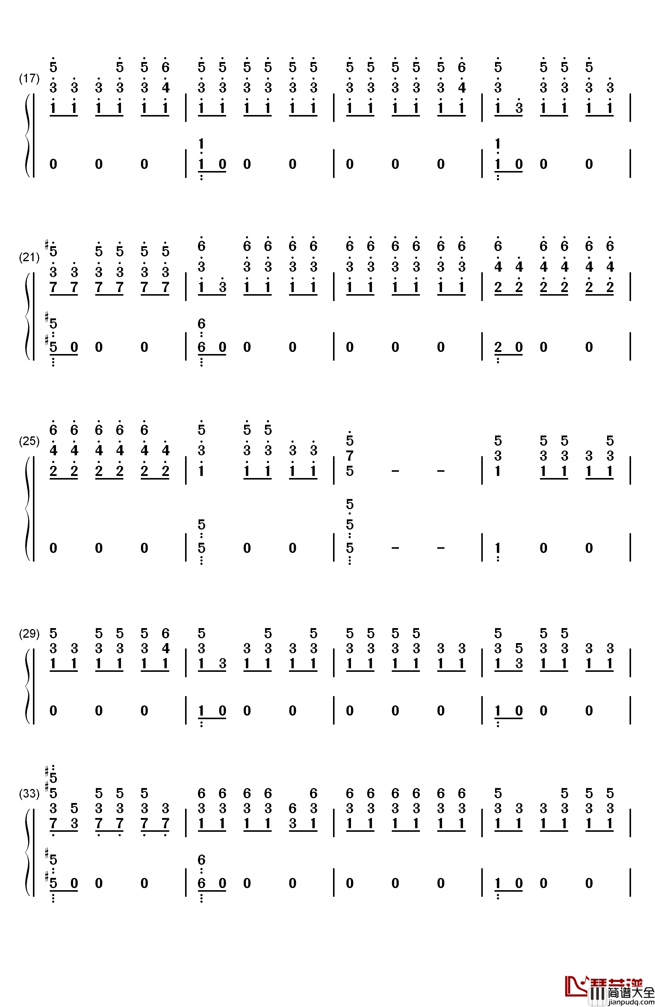 One_Last_Song钢琴简谱_数字双手_Sam_Smith