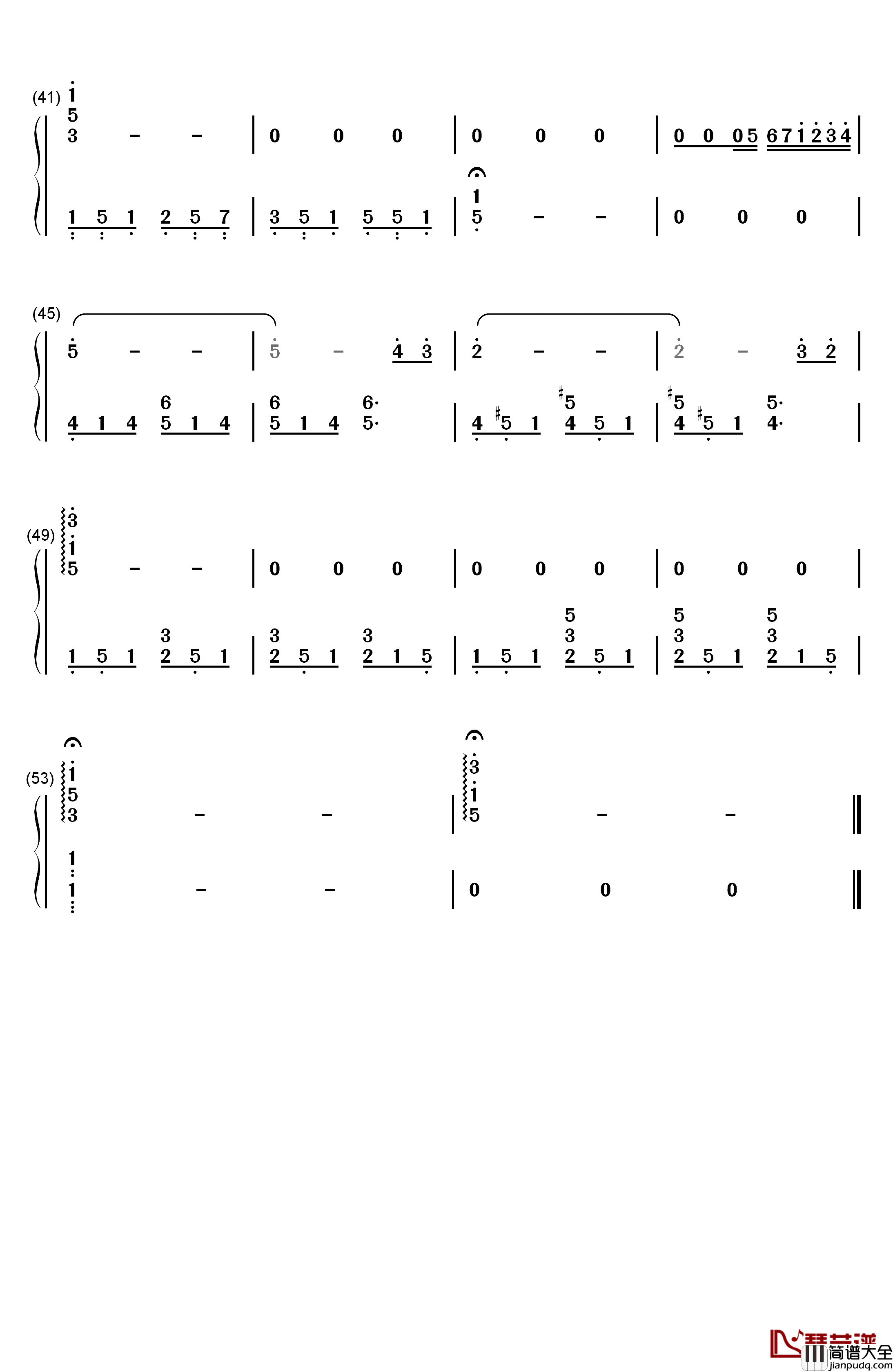響けユーフォニアム钢琴简谱_数字双手_松田彬人