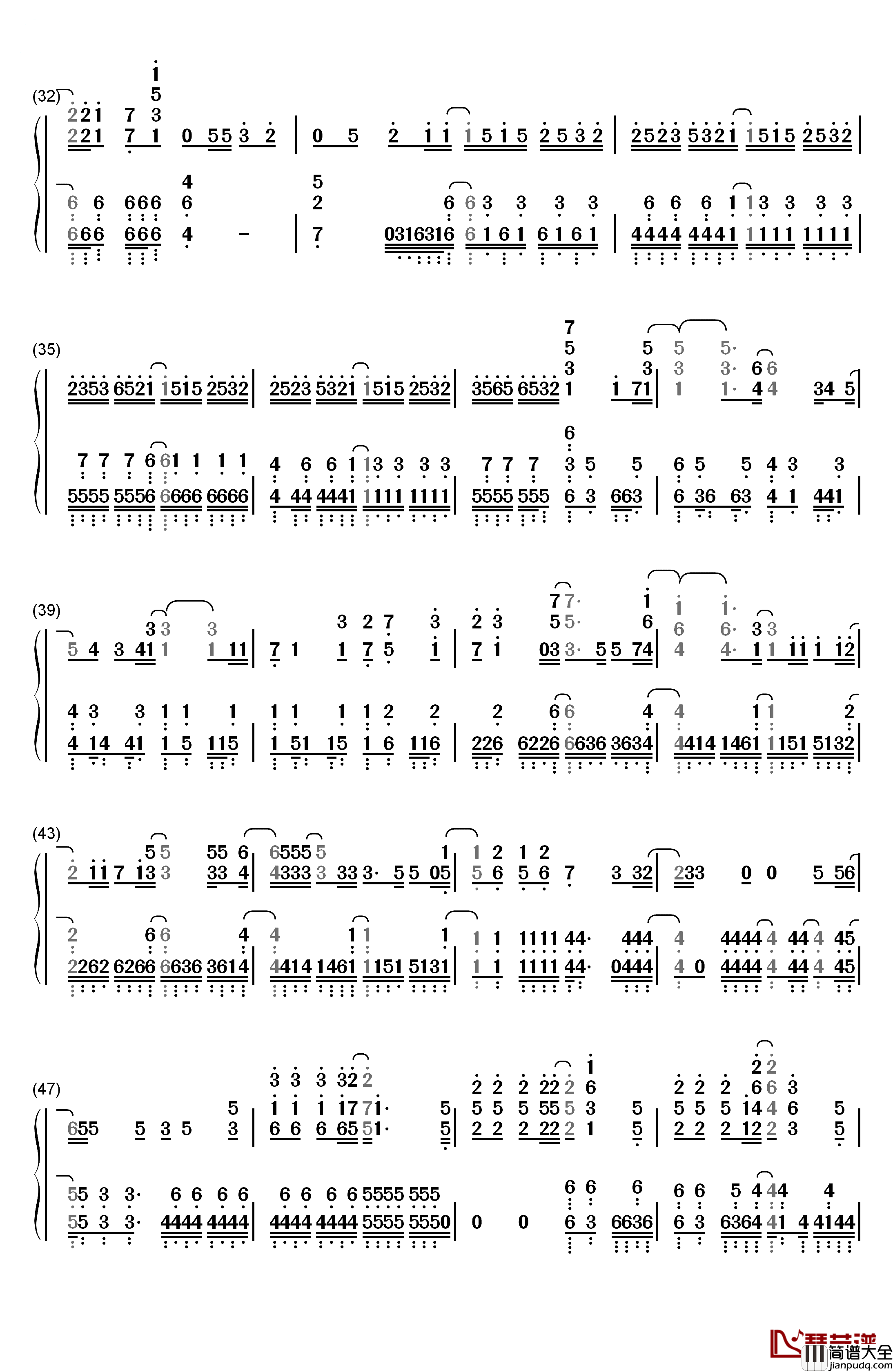 空に歌えば钢琴简谱_数字双手_amazarashi