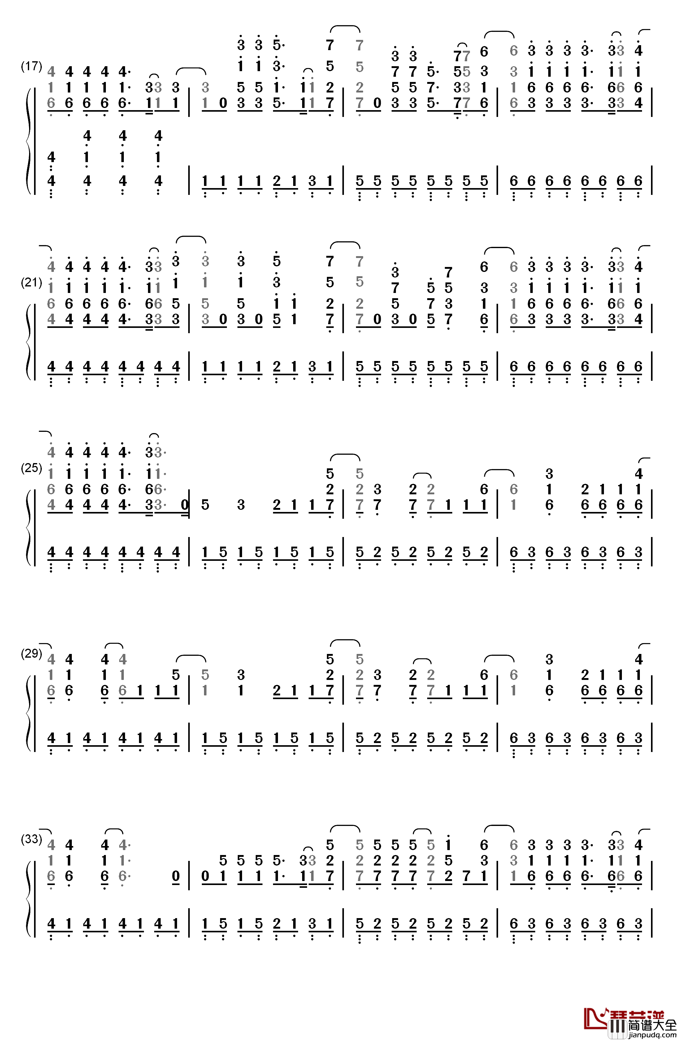 Demons钢琴简谱_数字双手_Imagine_Dragons