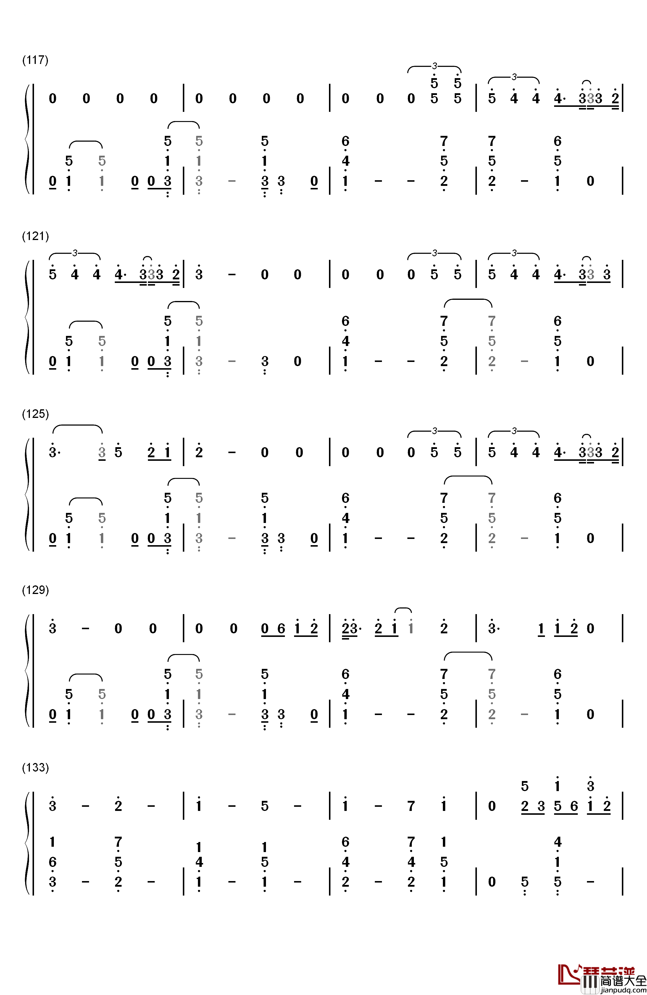 Thinking_Out_Loud钢琴简谱_数字双手_Ed_Sheeran