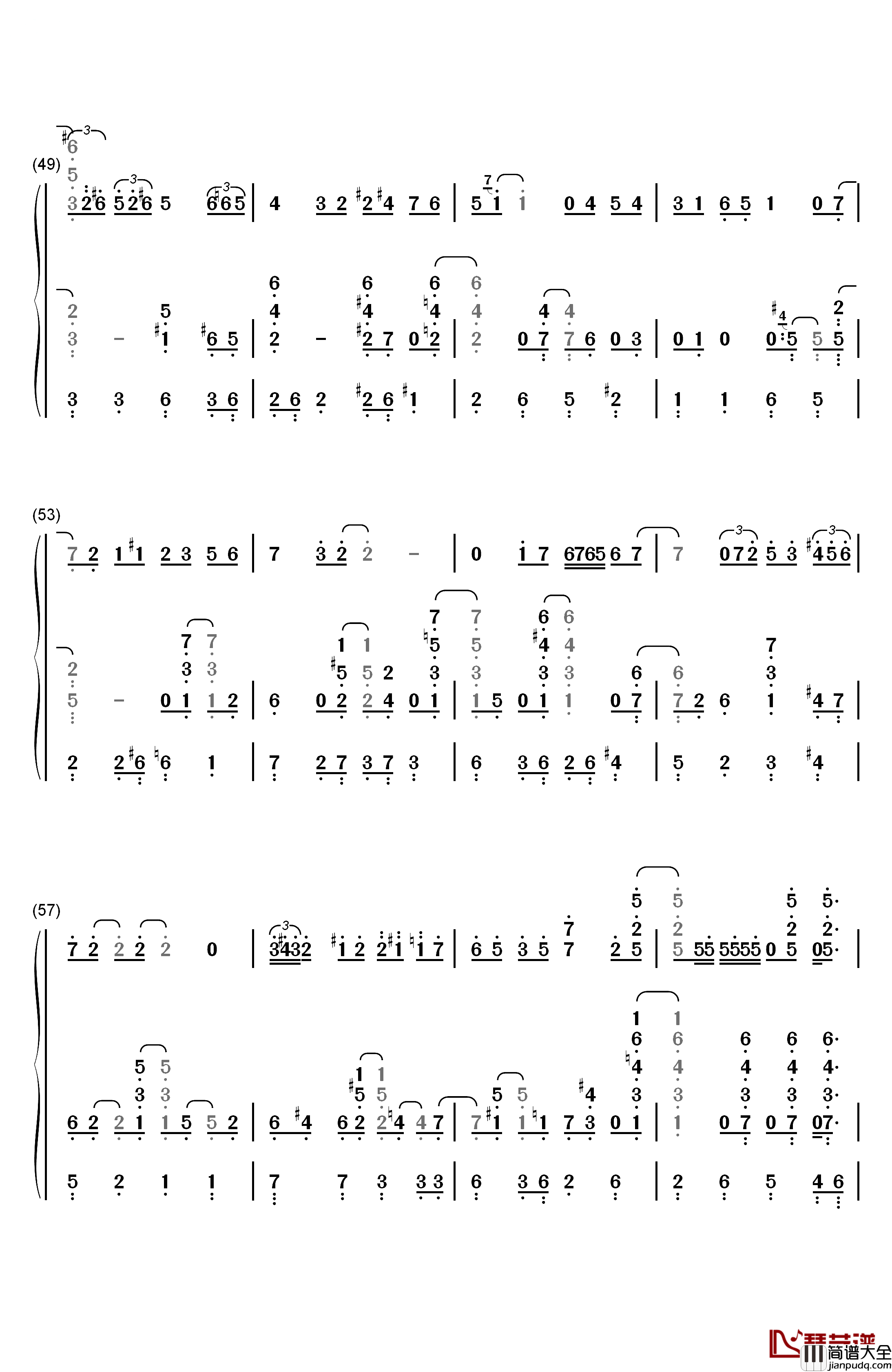 Let_It_Snow__Let_It_Snow__Let_It_Snow钢琴简谱_数字双手_Beegie_Adair