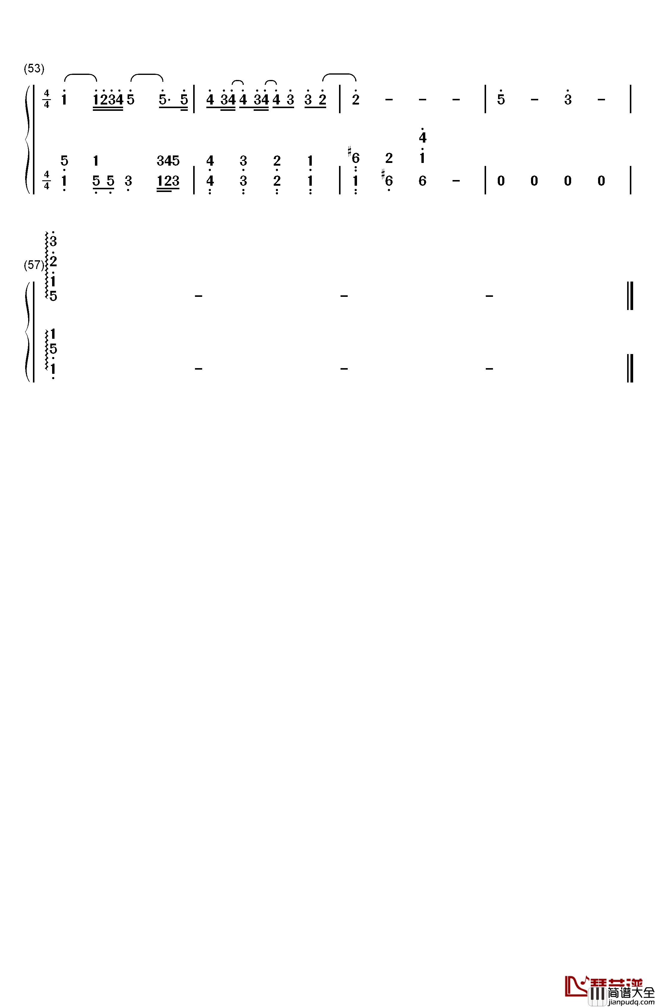 There_You'll_Be钢琴简谱_数字双手_Faith_Hill__费丝希尔