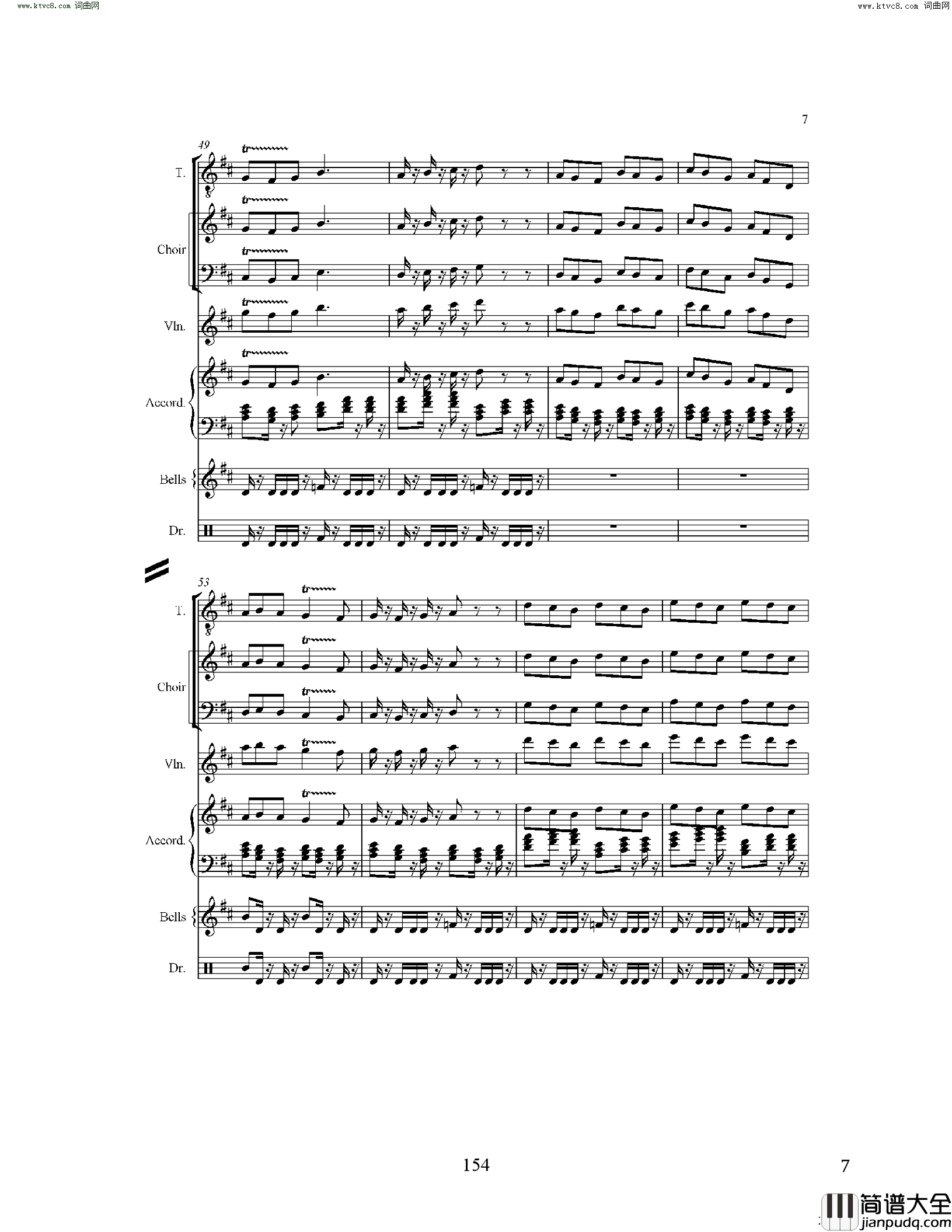 夕照圣彼得堡简谱_Johnson_Gao曲谱