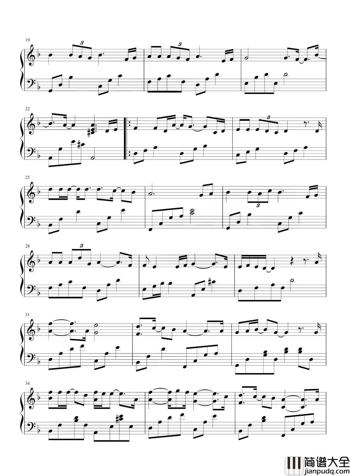 傲红尘钢琴谱_尤长靖_幅灵动画卷映入人心深处