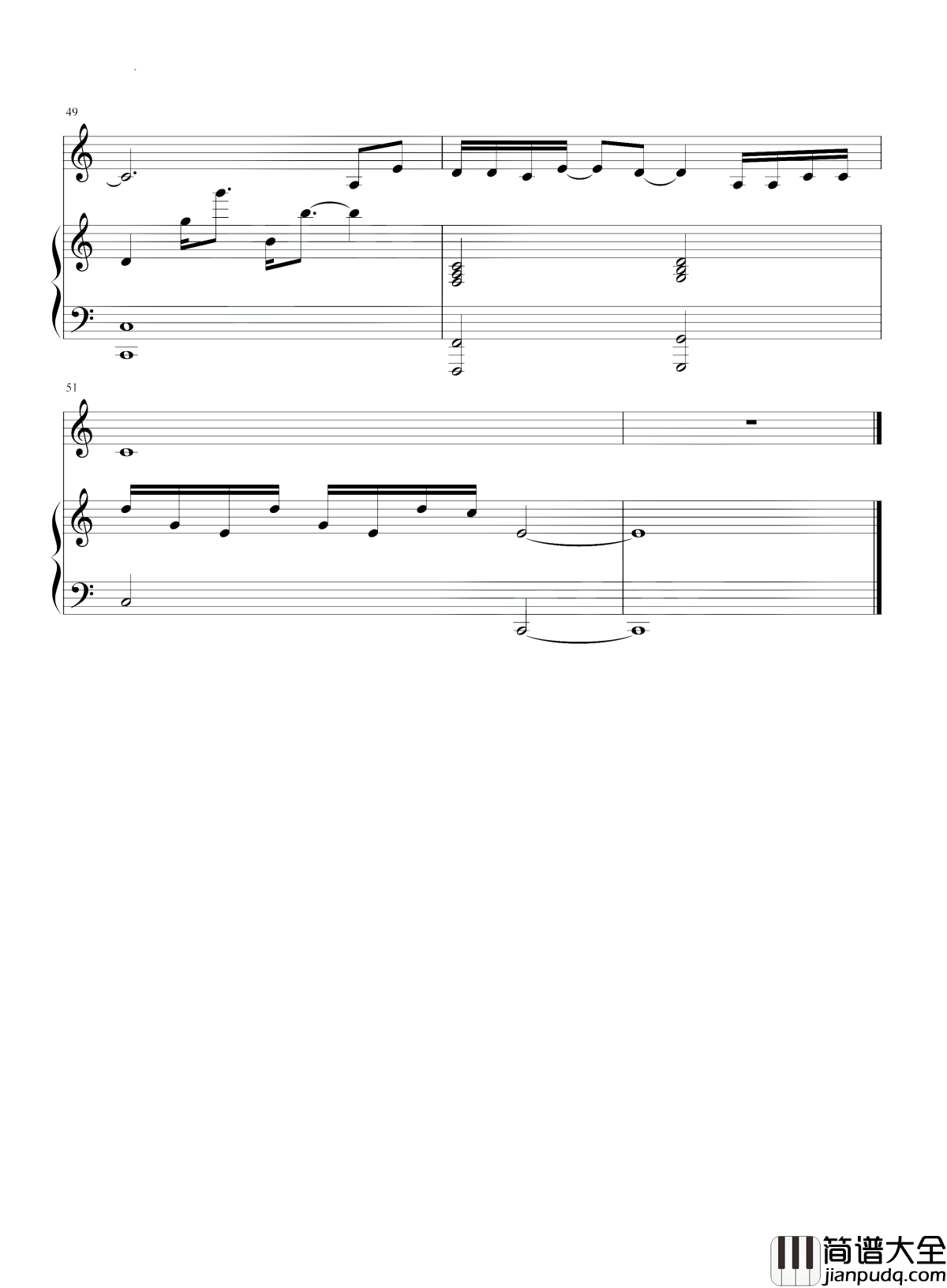 可能否钢琴谱_木小雅_遇见过的绝望,都能成为最美的盛放