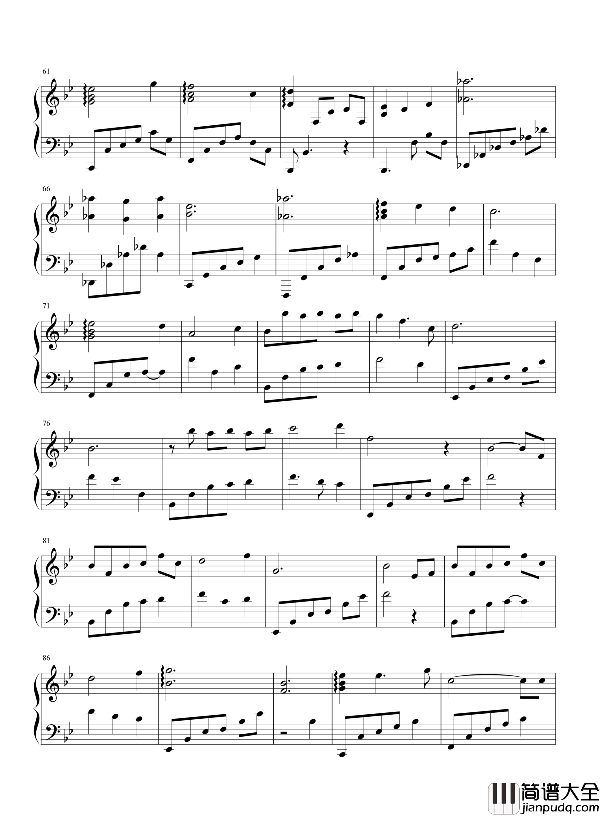 左耳钢琴谱_赵薇_很错等一等,前任也曾是对的人