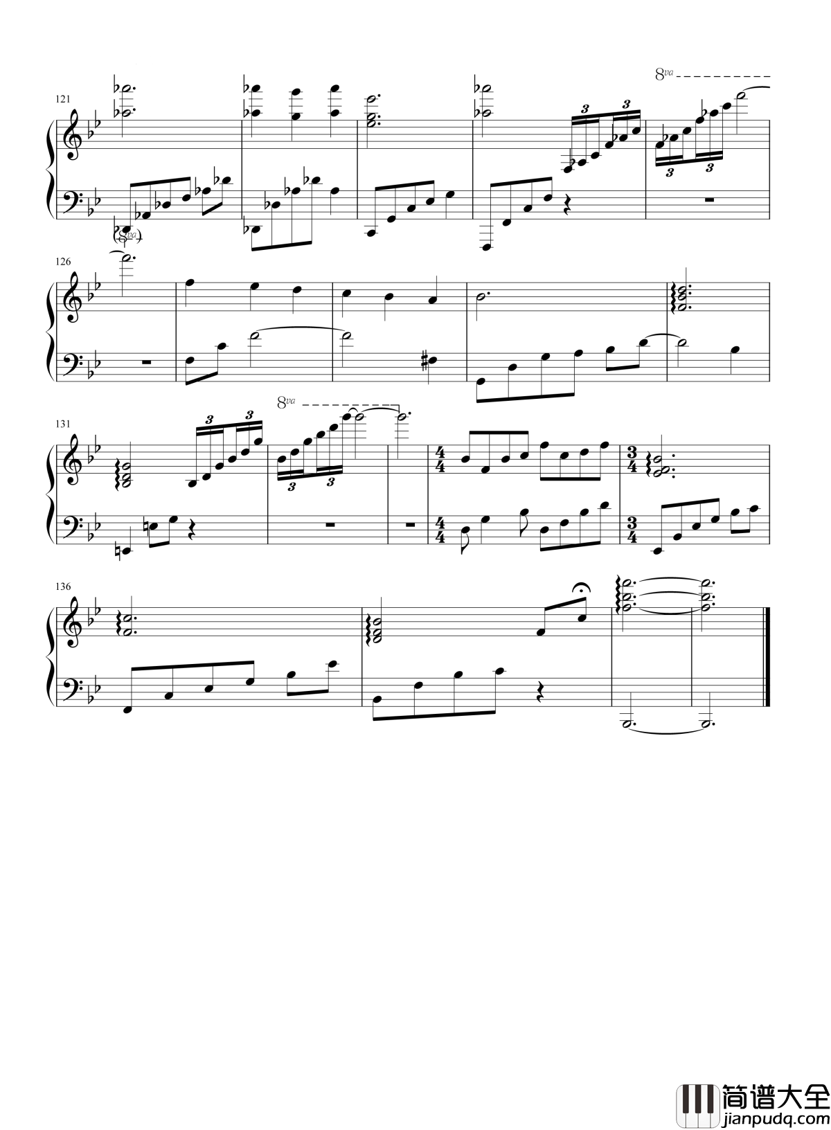 左耳钢琴谱_赵薇_很错等一等,前任也曾是对的人