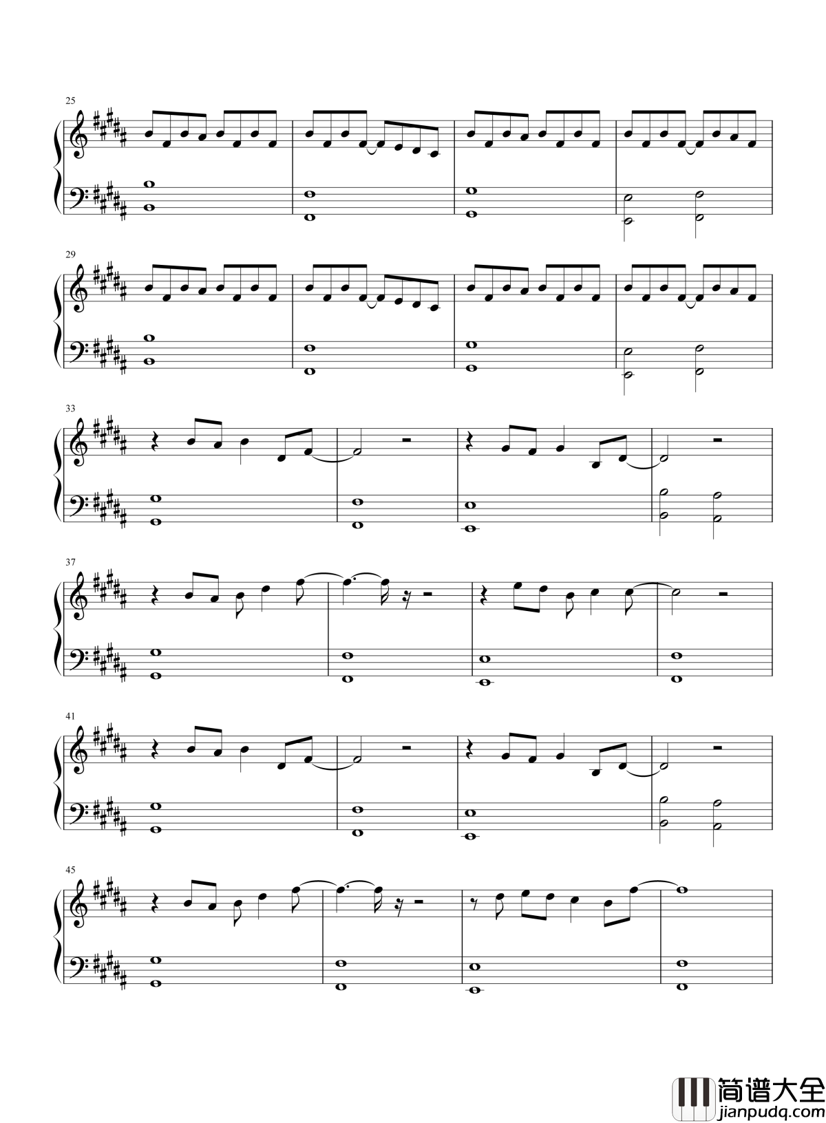 加油amigo钢琴谱_tfboys_曾经小小少年到如今风度翩翩