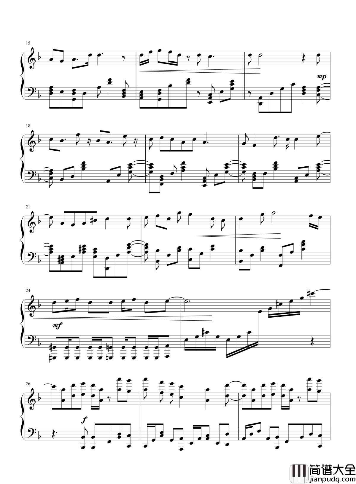 爱如樱钢琴谱_马天宇_天地都是我曾守护过你的声音