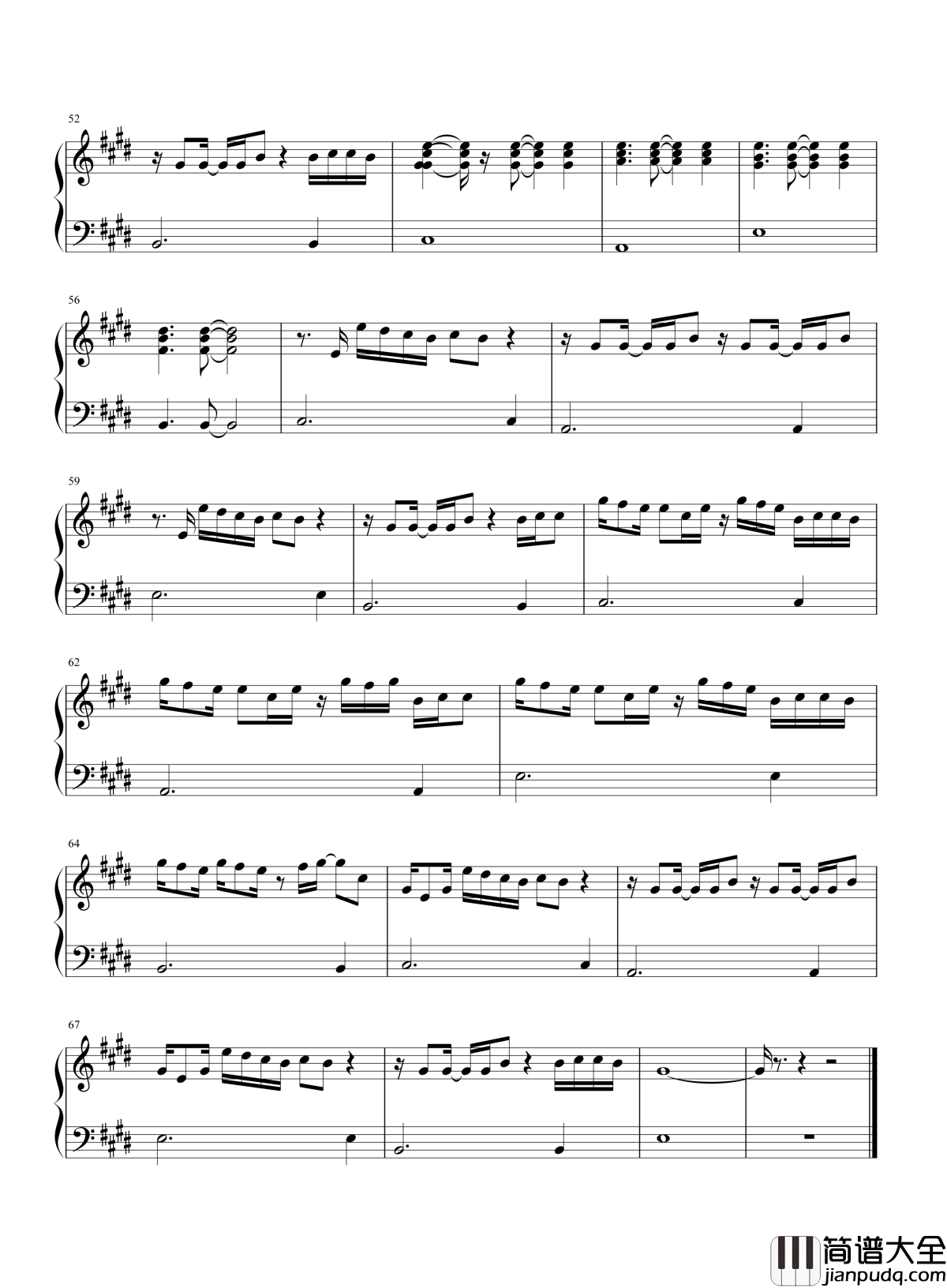 触发钢琴谱_鹿晗_27岁的新专辑_全新的自己