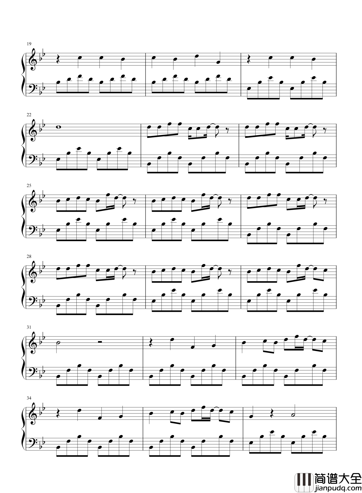 躲猫猫钢琴谱_tfboys_在这无风的夜晚_快乐变得很简单