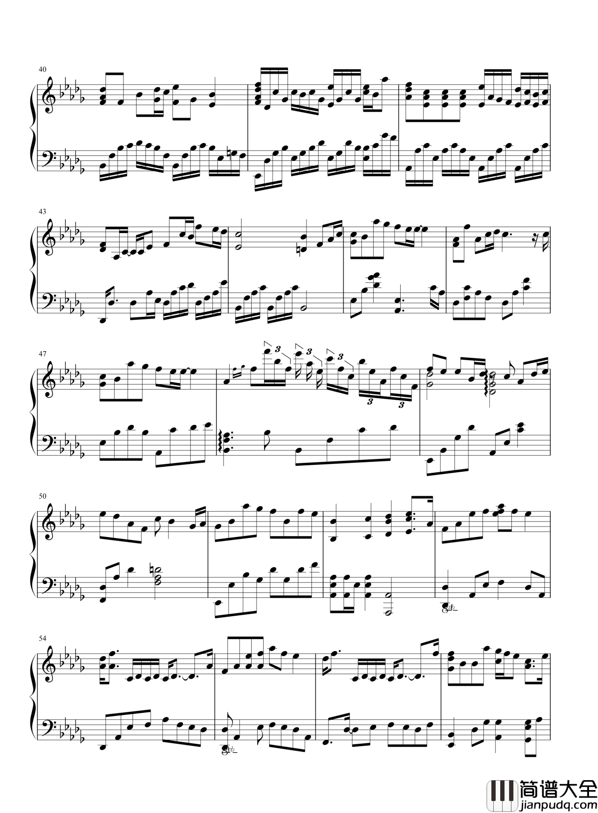 灵魂伴侣钢琴谱_田馥甄_什么都明白心却呢么疼