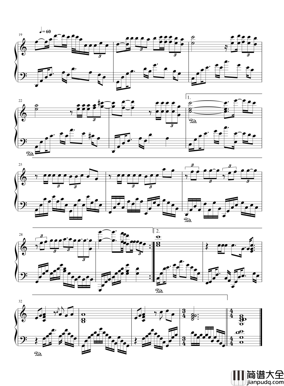 真情真美钢琴谱_孙楠_爱是多么可贵，贵在有所作为