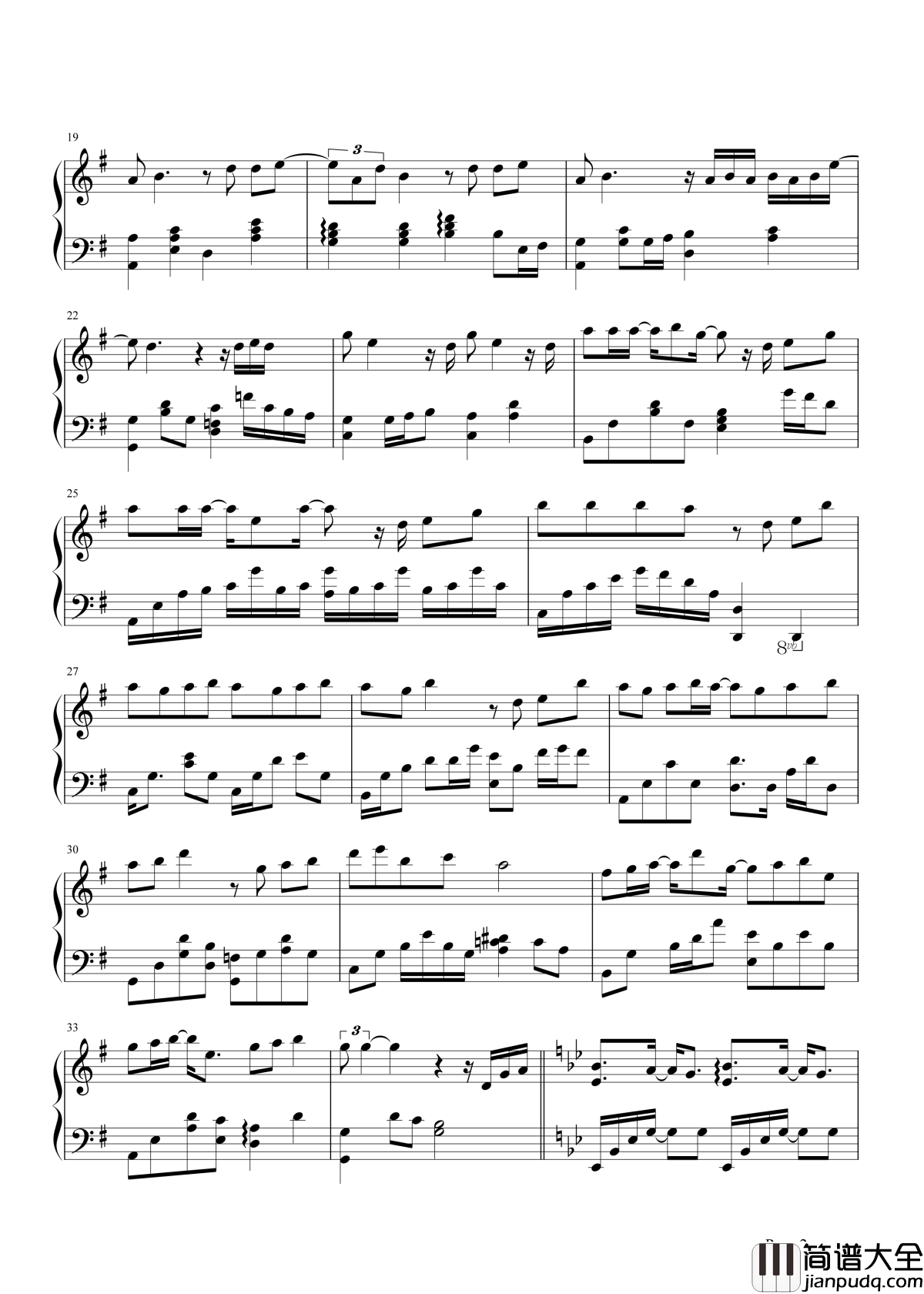 别来无恙钢琴谱_李佳薇_你别用铭心刻骨来问我别来无恙