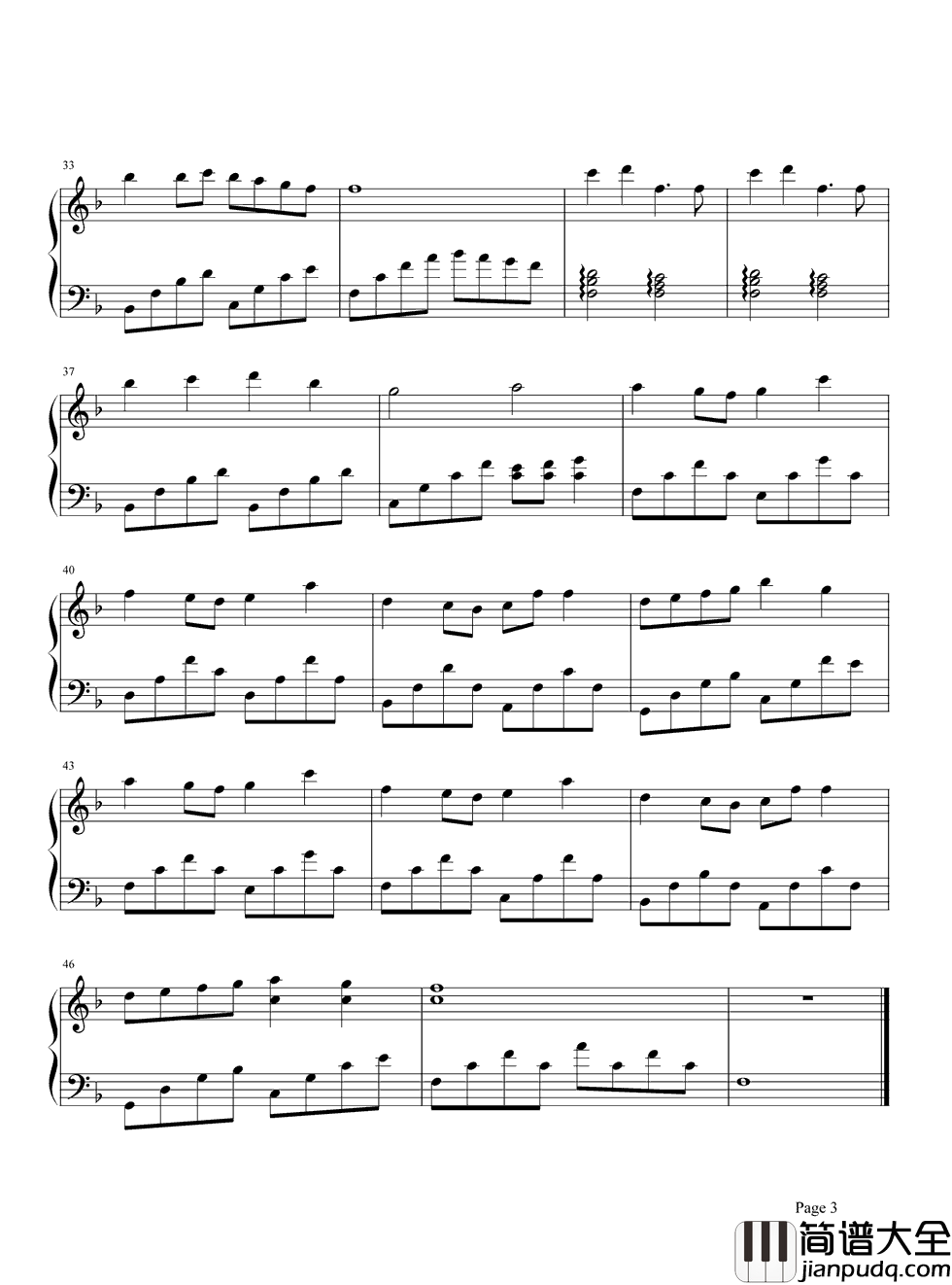 还是觉得你最好钢琴谱_张学友_每个故事里都有一首张学友