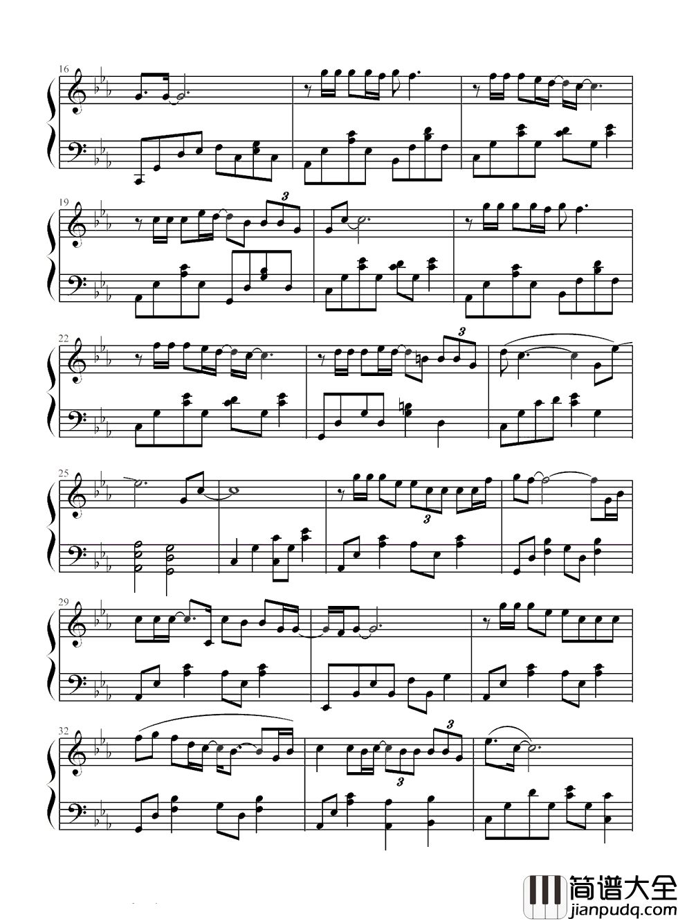 北京北京钢琴谱_汪峰_我在这里活着也在这儿死去