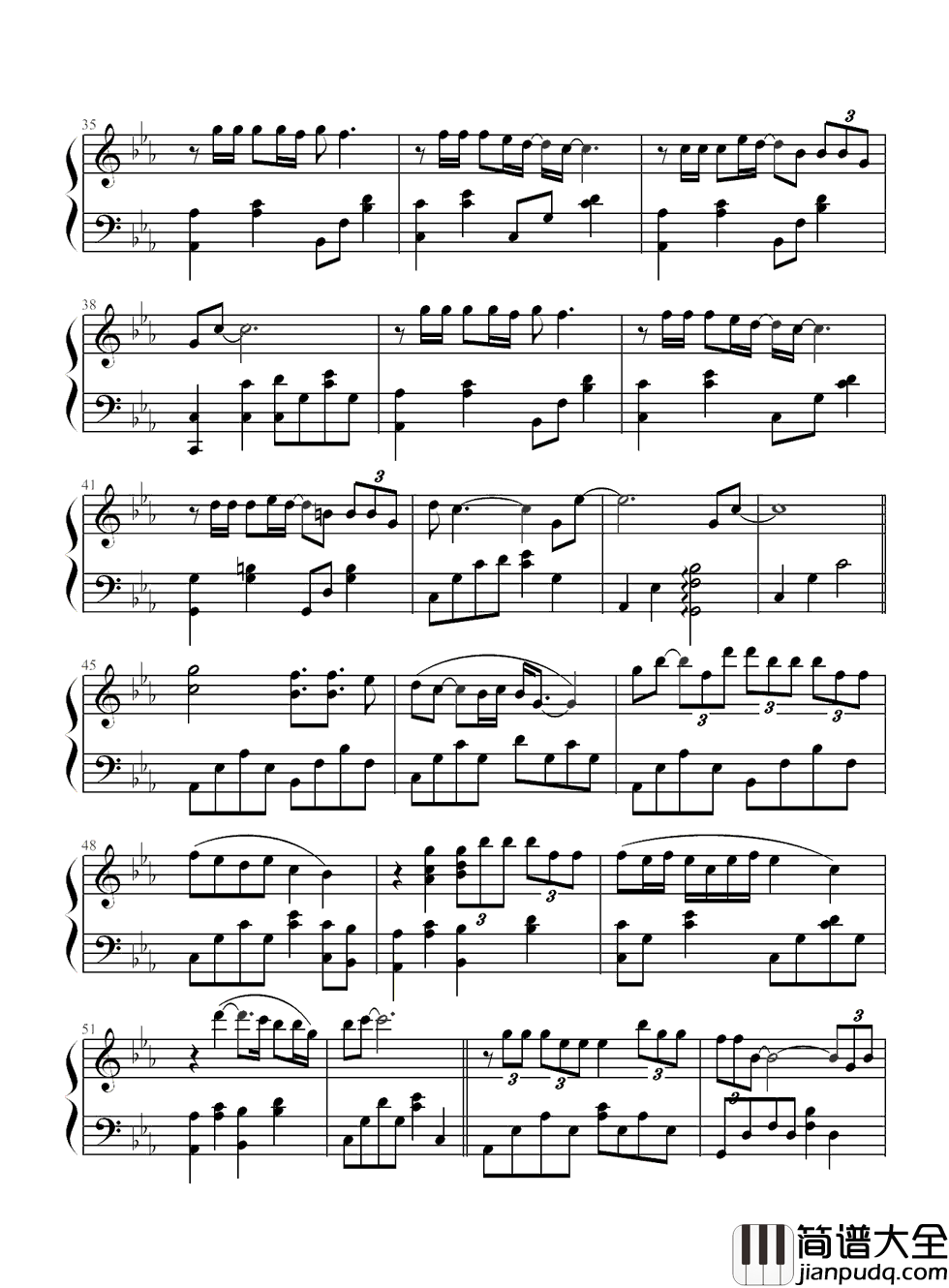 北京北京钢琴谱_汪峰_我在这里活着也在这儿死去