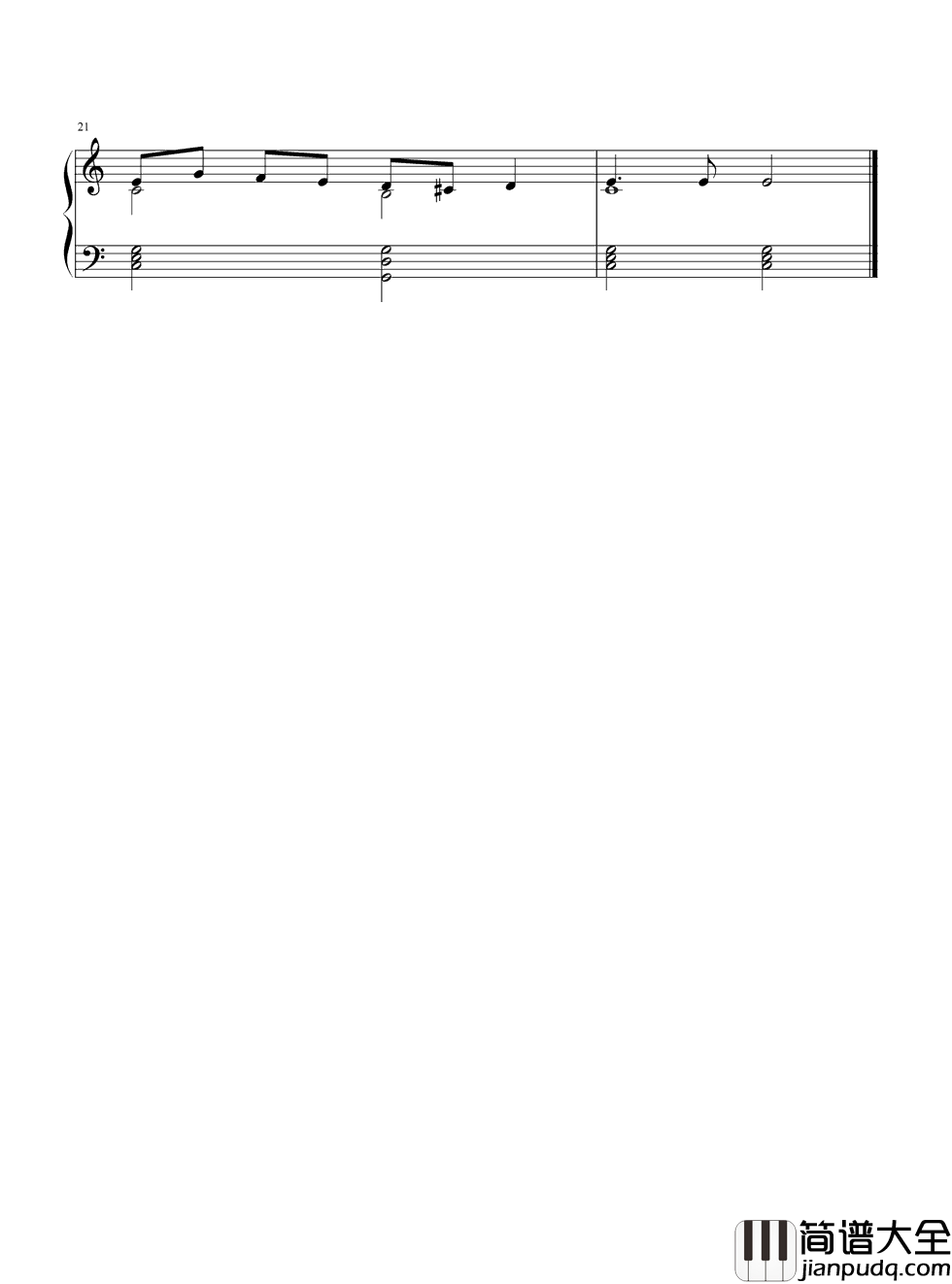 半个月亮爬上来钢琴谱_王洛宾_西北地区民间创作