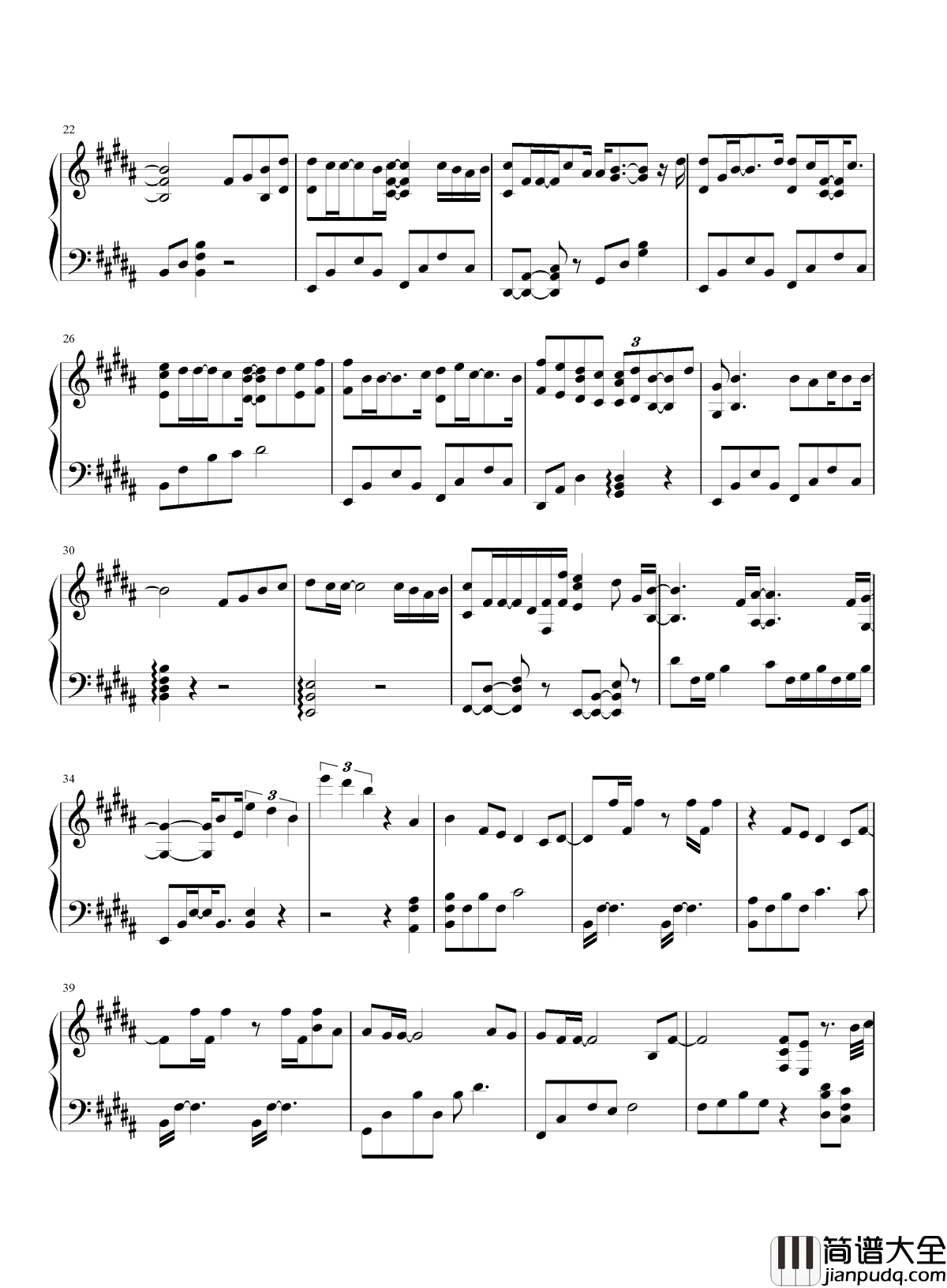 梦钢琴谱_王博文_请让我继续做梦