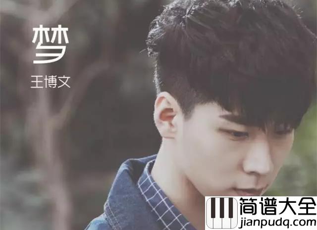 梦钢琴谱_王博文_请让我继续做梦