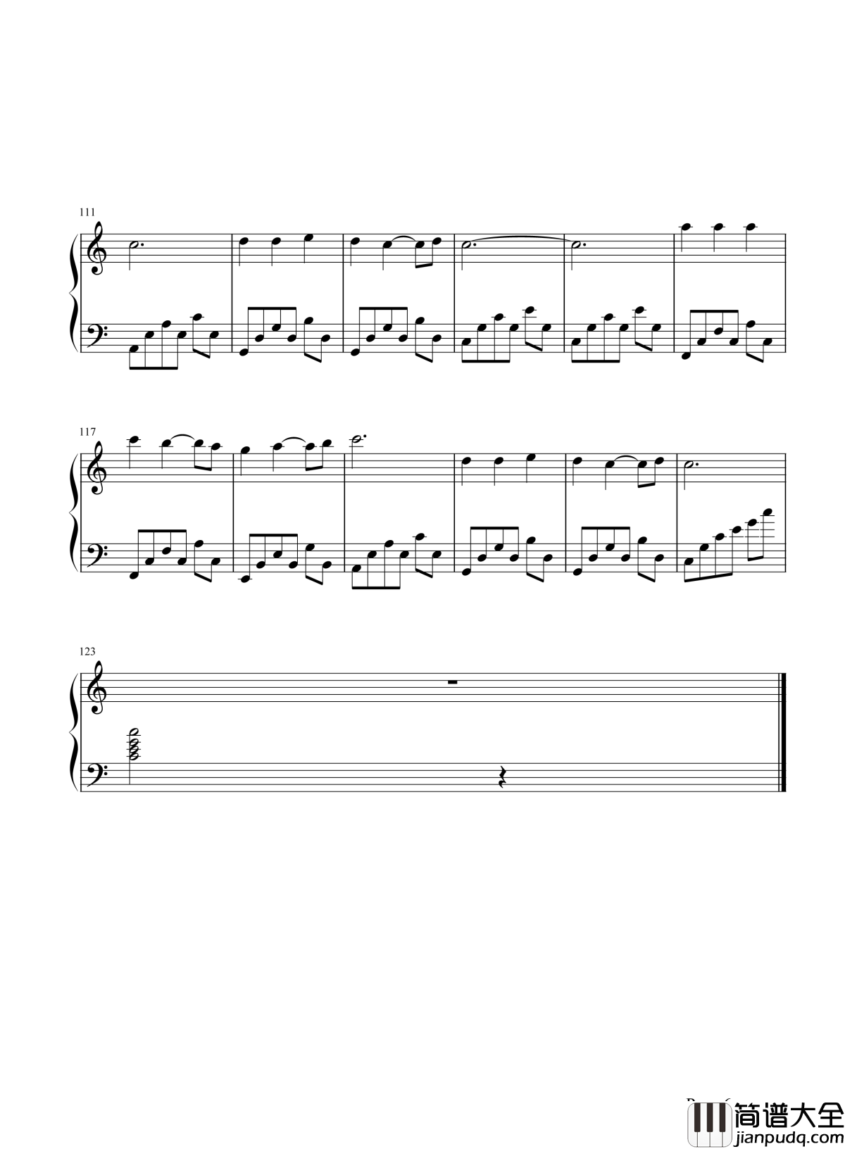 放心去飞钢琴谱_小虎队_带着梦想放心去飞勇敢去追