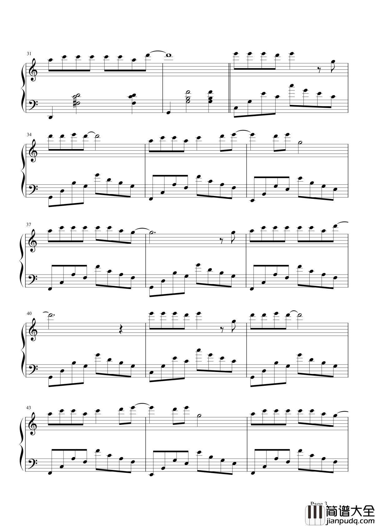 别问我是谁钢琴谱_王馨平_面对自己总是好难