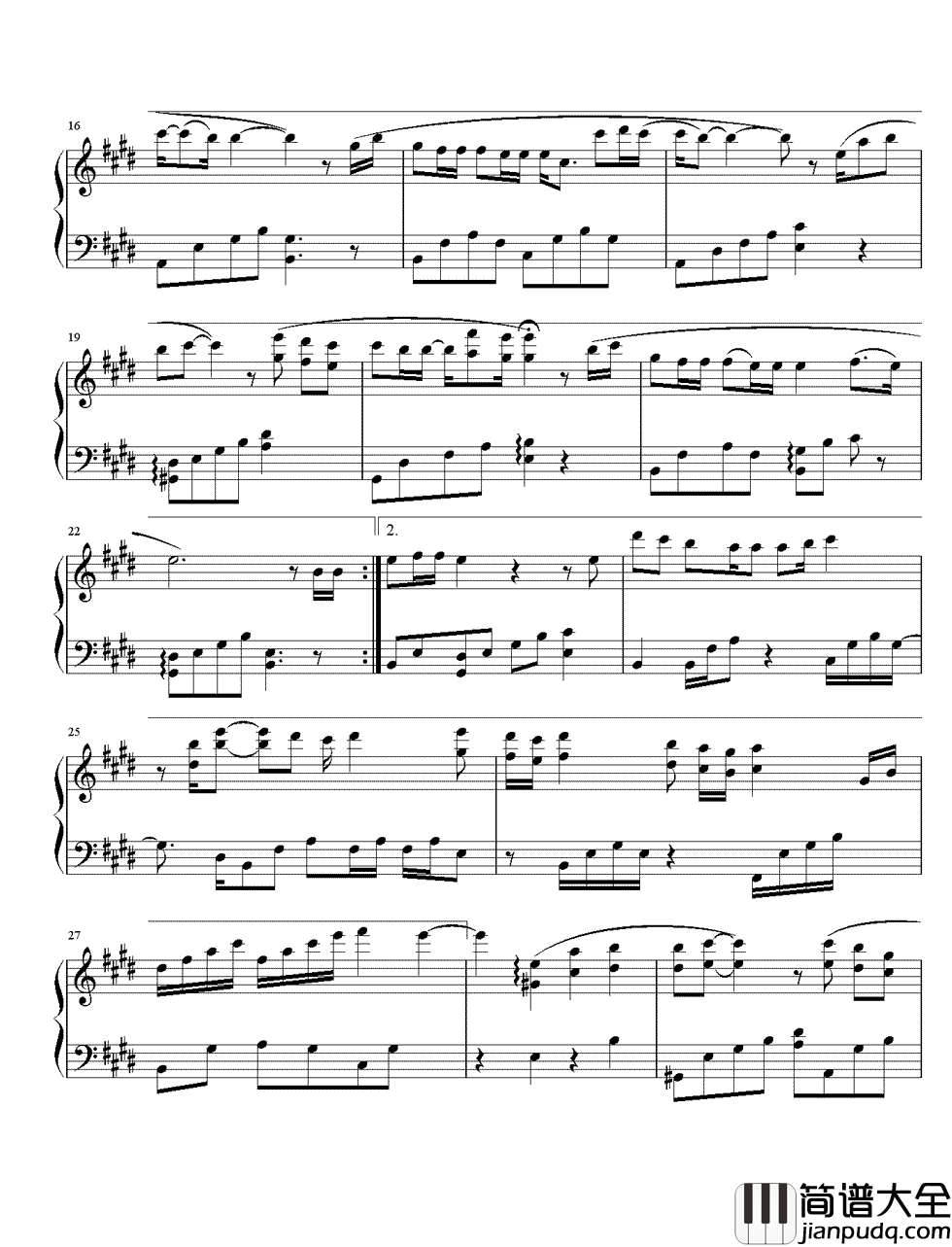 答应不爱你钢琴谱_郑中基|答应了你不再爱你_我却还没答应我自己