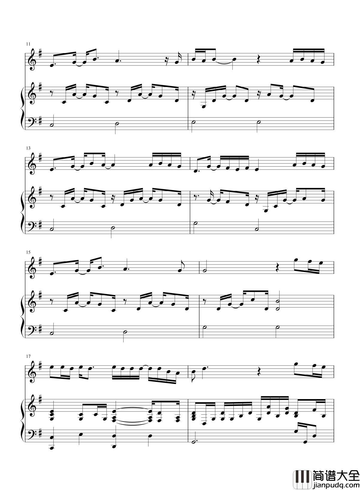 在人间钢琴谱_王建房_也许争不过天与地_也许低下头会哭泣