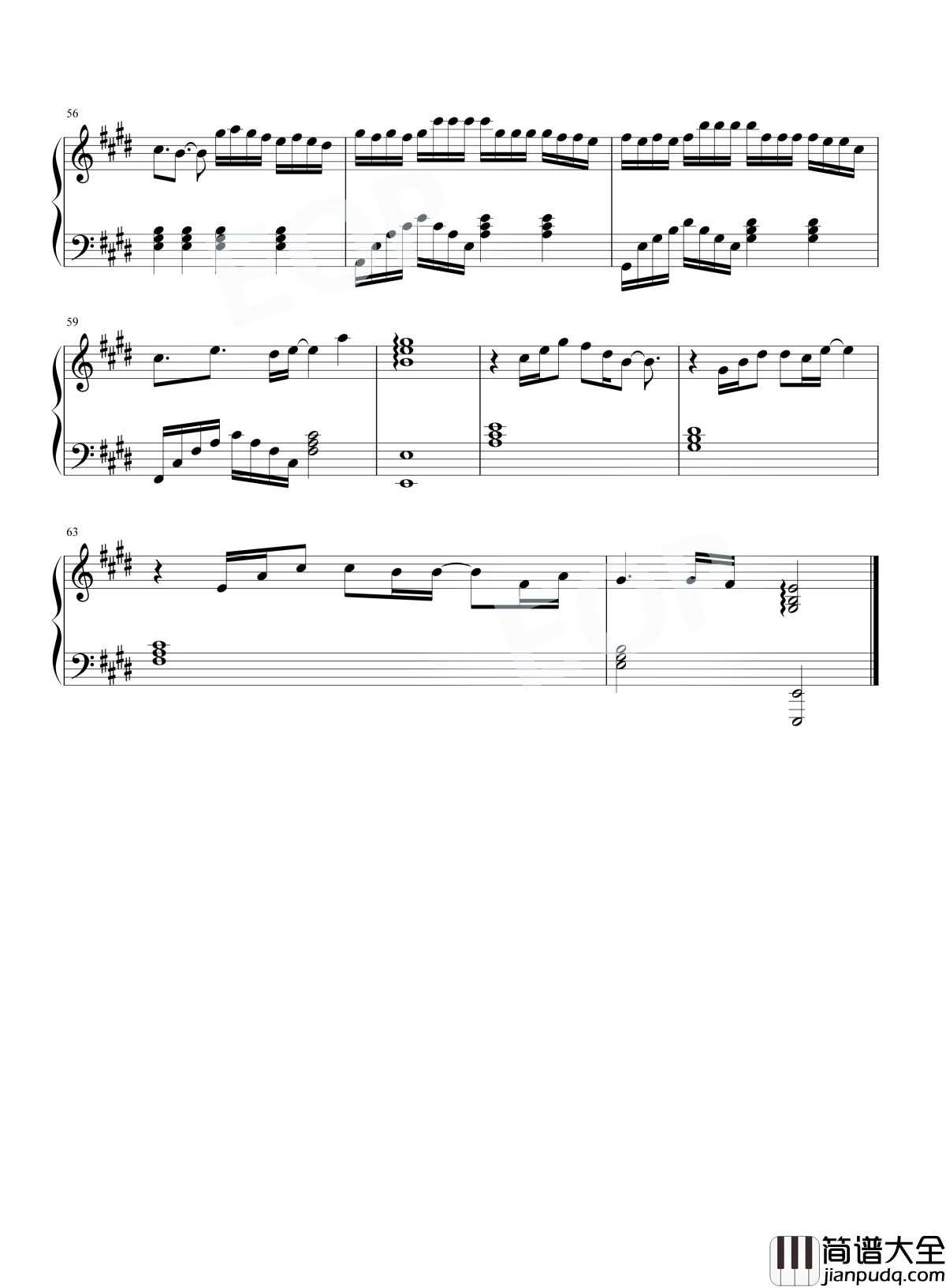 那个人钢琴谱_周延英_我恋上一座城,只因为一个人