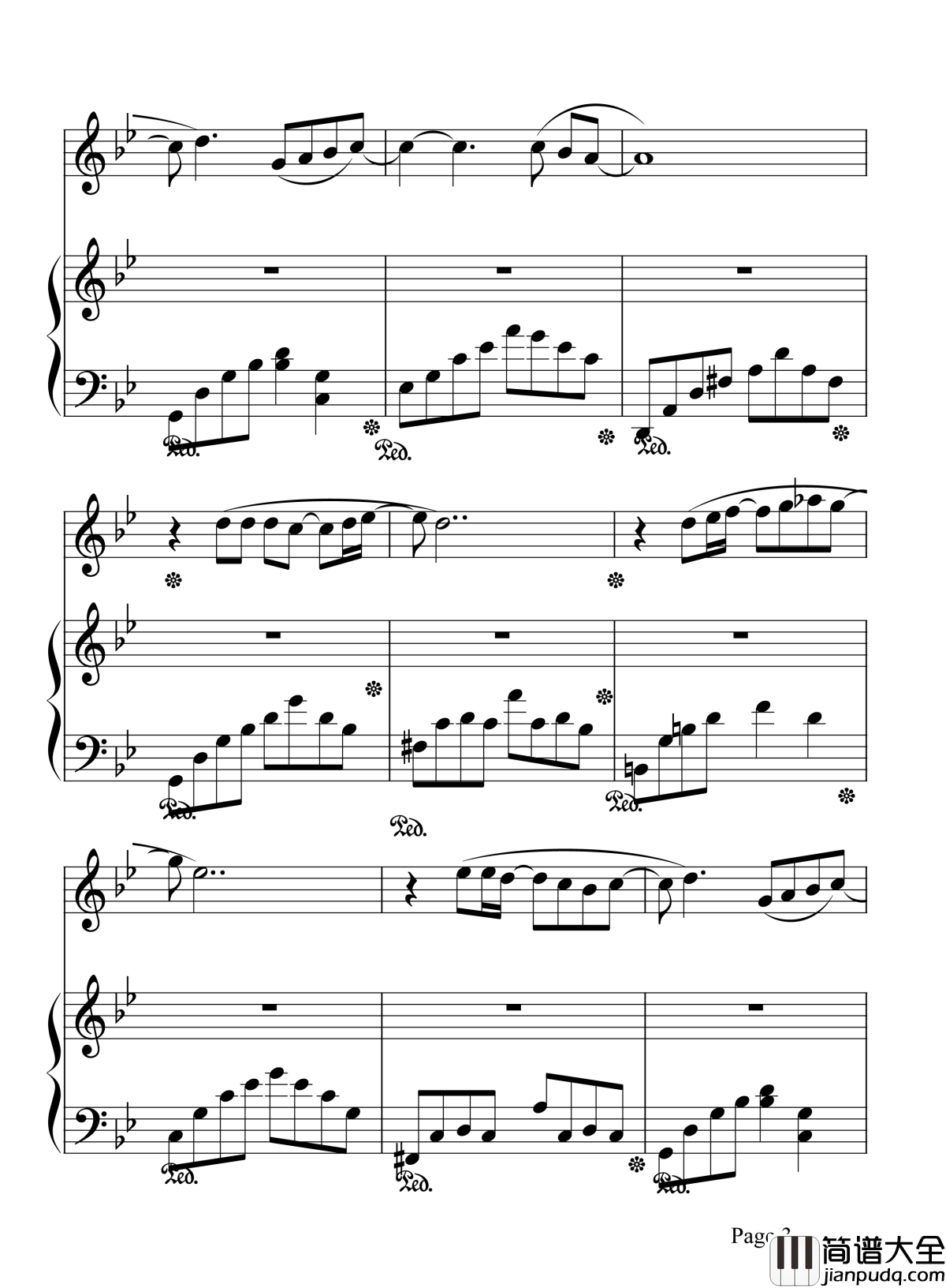 枯叶蝶钢琴谱_许艺娜_枯叶蝶一直没有保护色