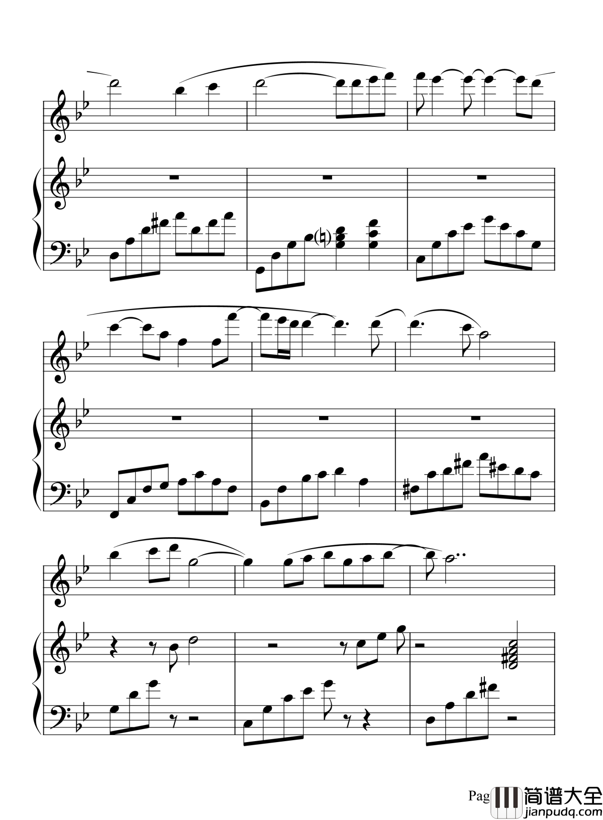 枯叶蝶钢琴谱_许艺娜_枯叶蝶一直没有保护色