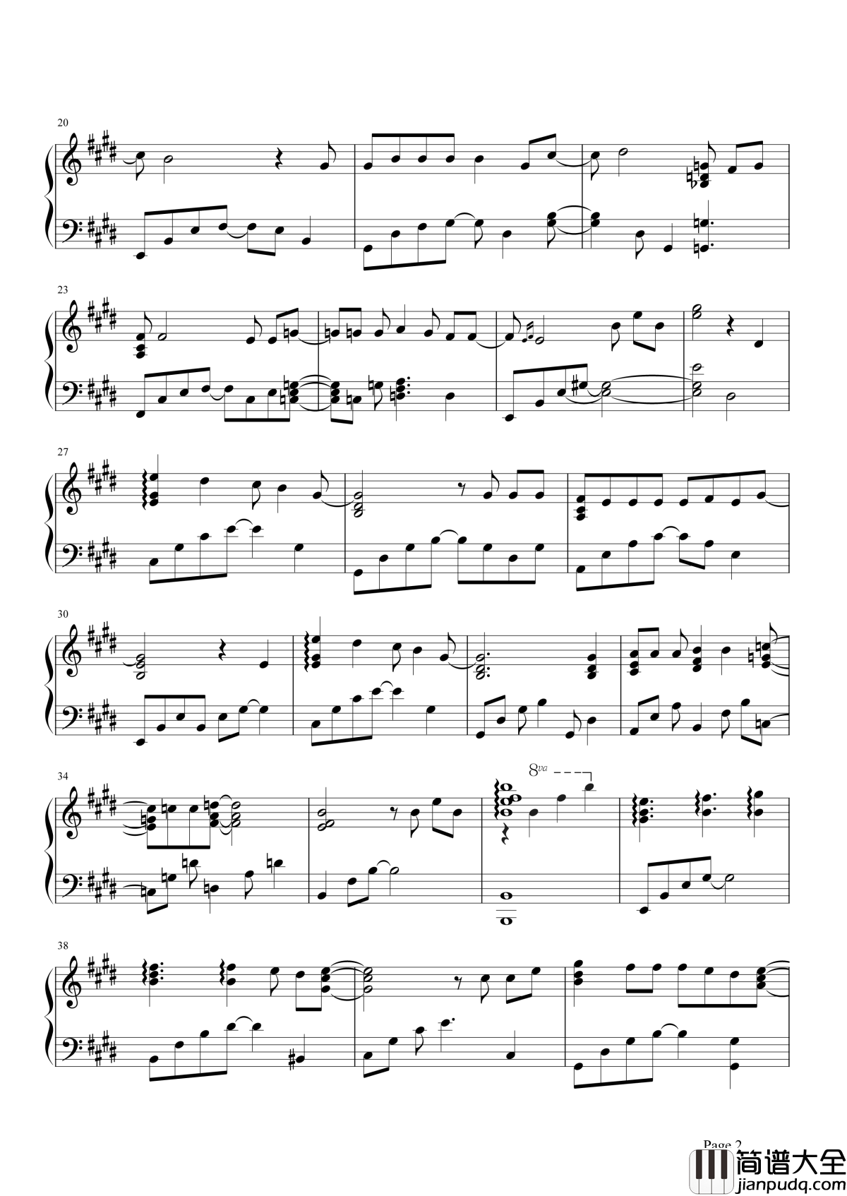 Butterfly钢琴谱_和田光司_还记得那年夏天的数码宝贝吗