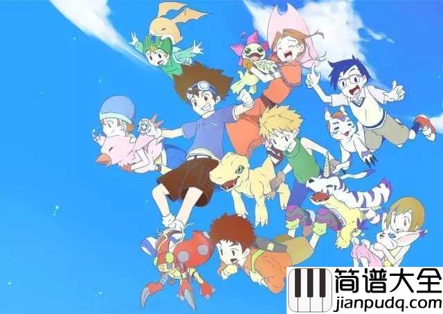 Butterfly钢琴谱_和田光司_还记得那年夏天的数码宝贝吗