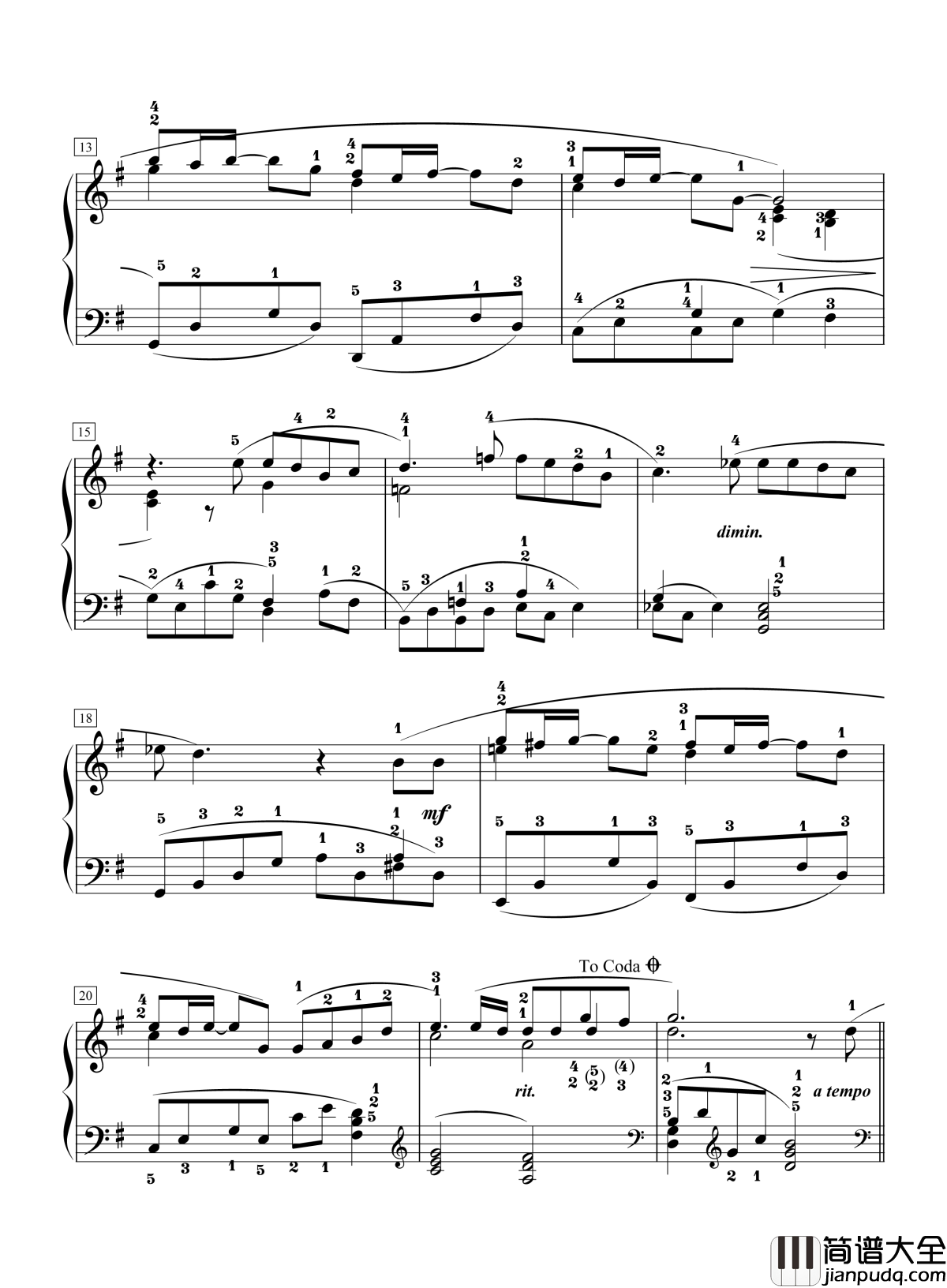 花火钢琴谱_梁咏琪_原来命运还有一些在我掌握之中