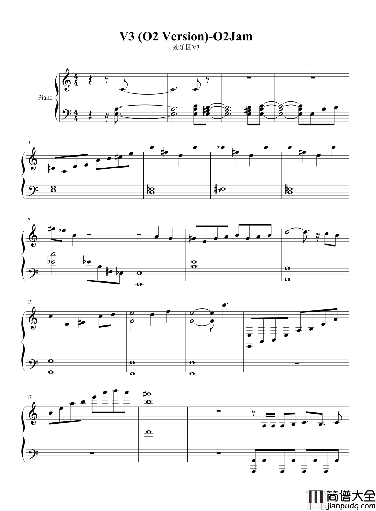 劲乐团V3钢琴谱_原来你是这样的贝多芬悲怆鸣奏曲第三乐章