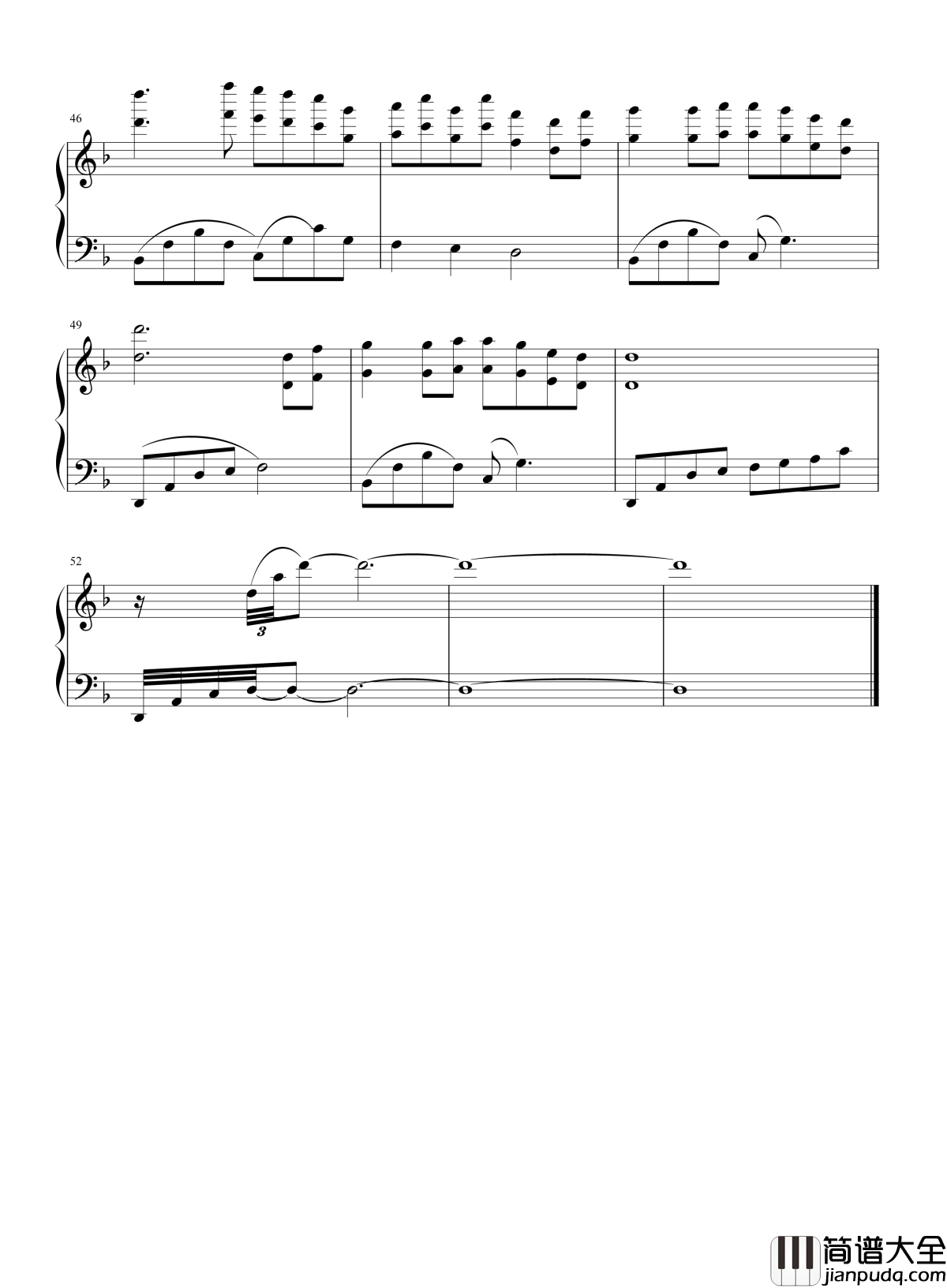 优美的小调钢琴谱_张宇桦|清澈的旋律如水般流淌