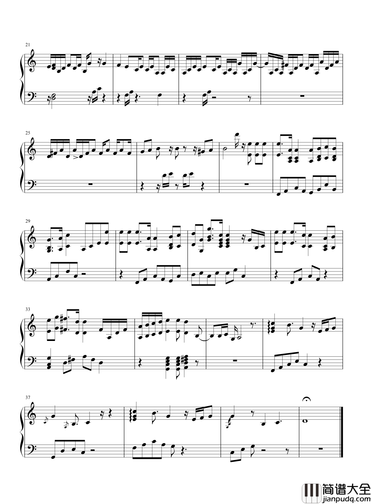 罪若花开钢琴谱_郭京飞_邋遢侦探唱歌也是别有韵味