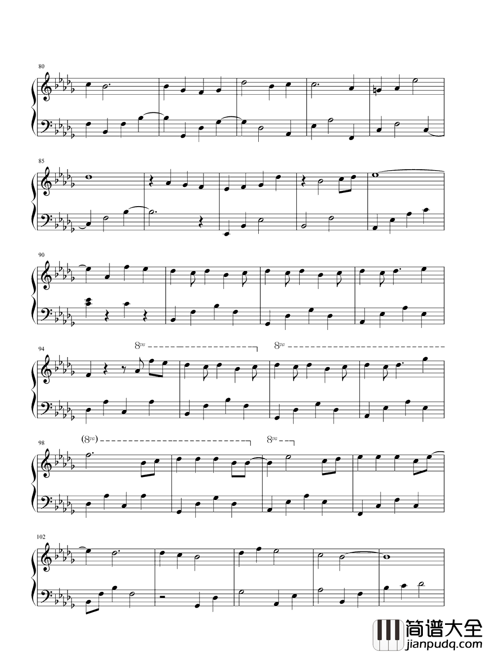 爱在记忆中找你钢琴谱__林峰_快乐也许太多像场流星雨