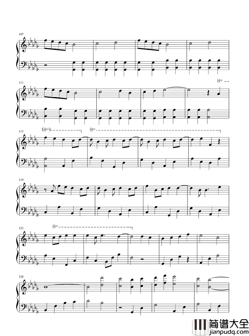 爱在记忆中找你钢琴谱__林峰_快乐也许太多像场流星雨