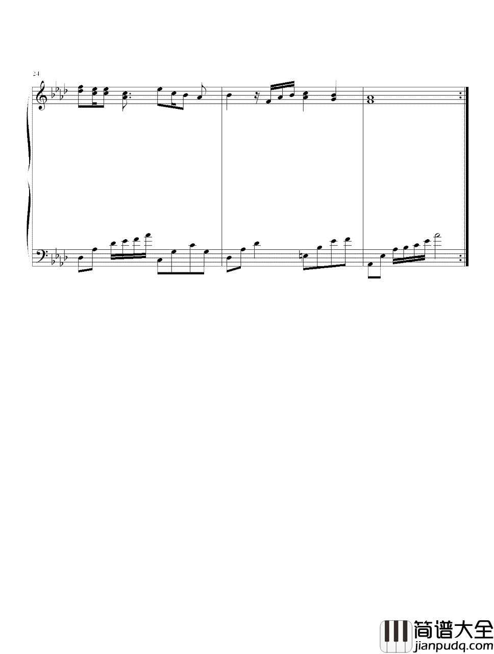 落叶归根钢琴谱_王力宏｜我的爱像落叶归根，家唯独在你身边