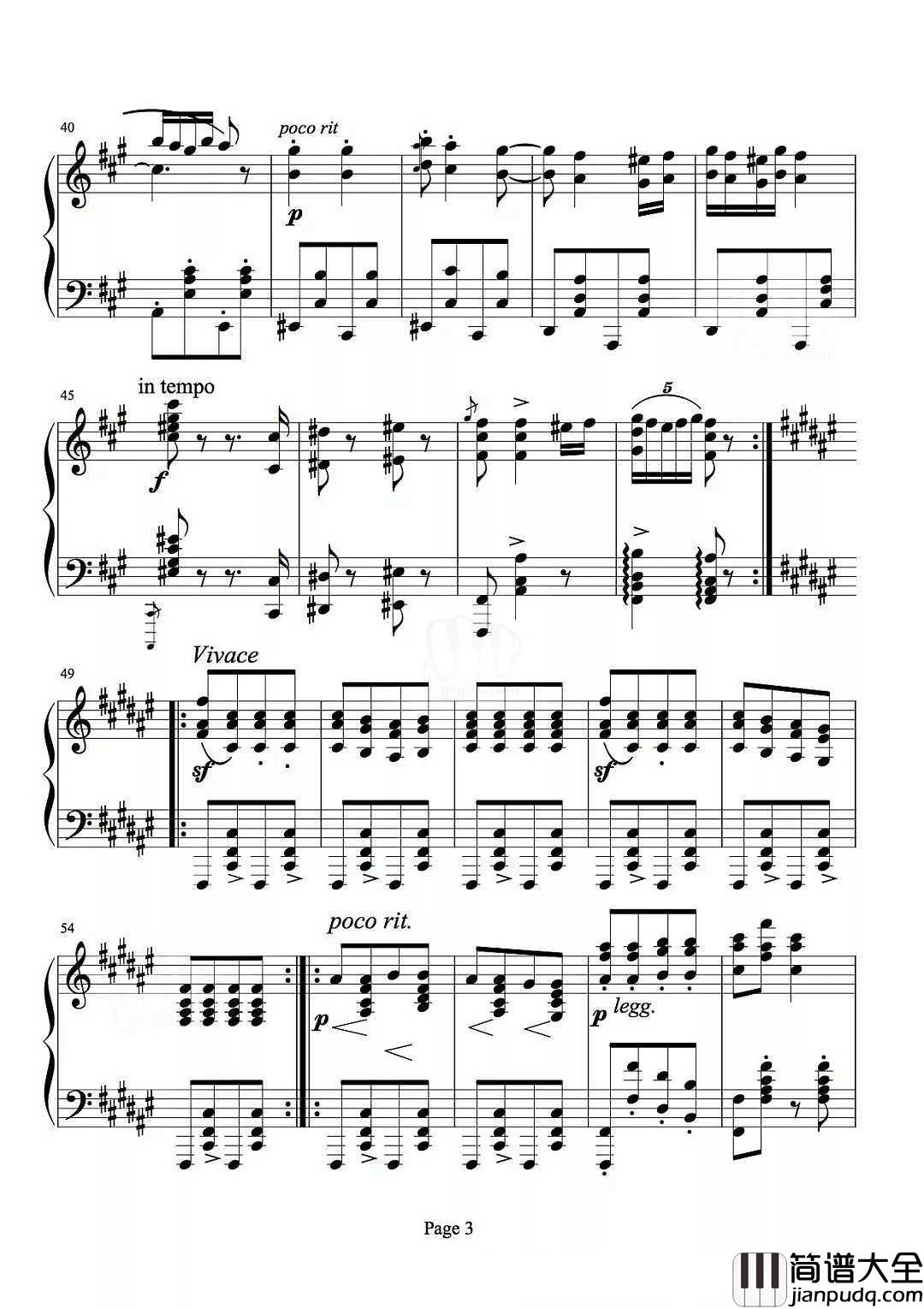 _匈牙利舞曲第五号|钢琴谱_矮油~好想有个人陪我一起四手联弹