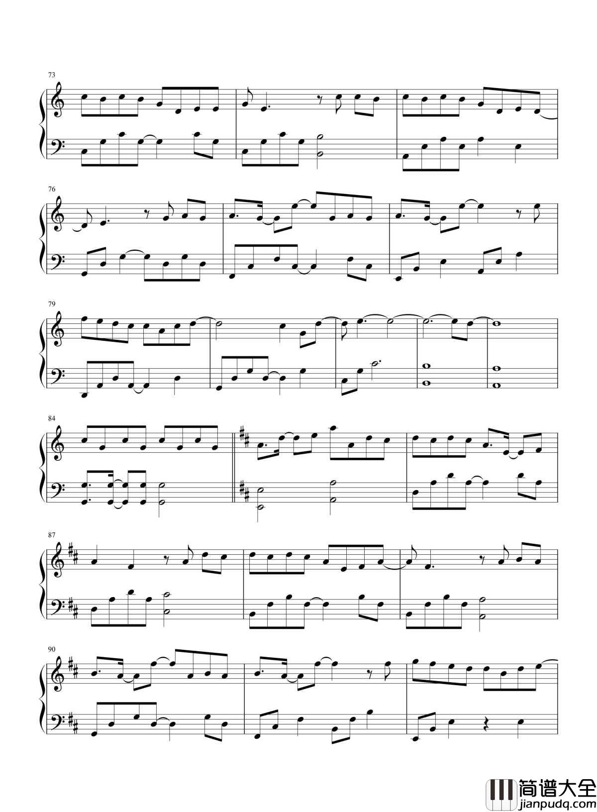 等我回家_钢琴谱_薛之谦_我们都未老,那就再爱一次吧