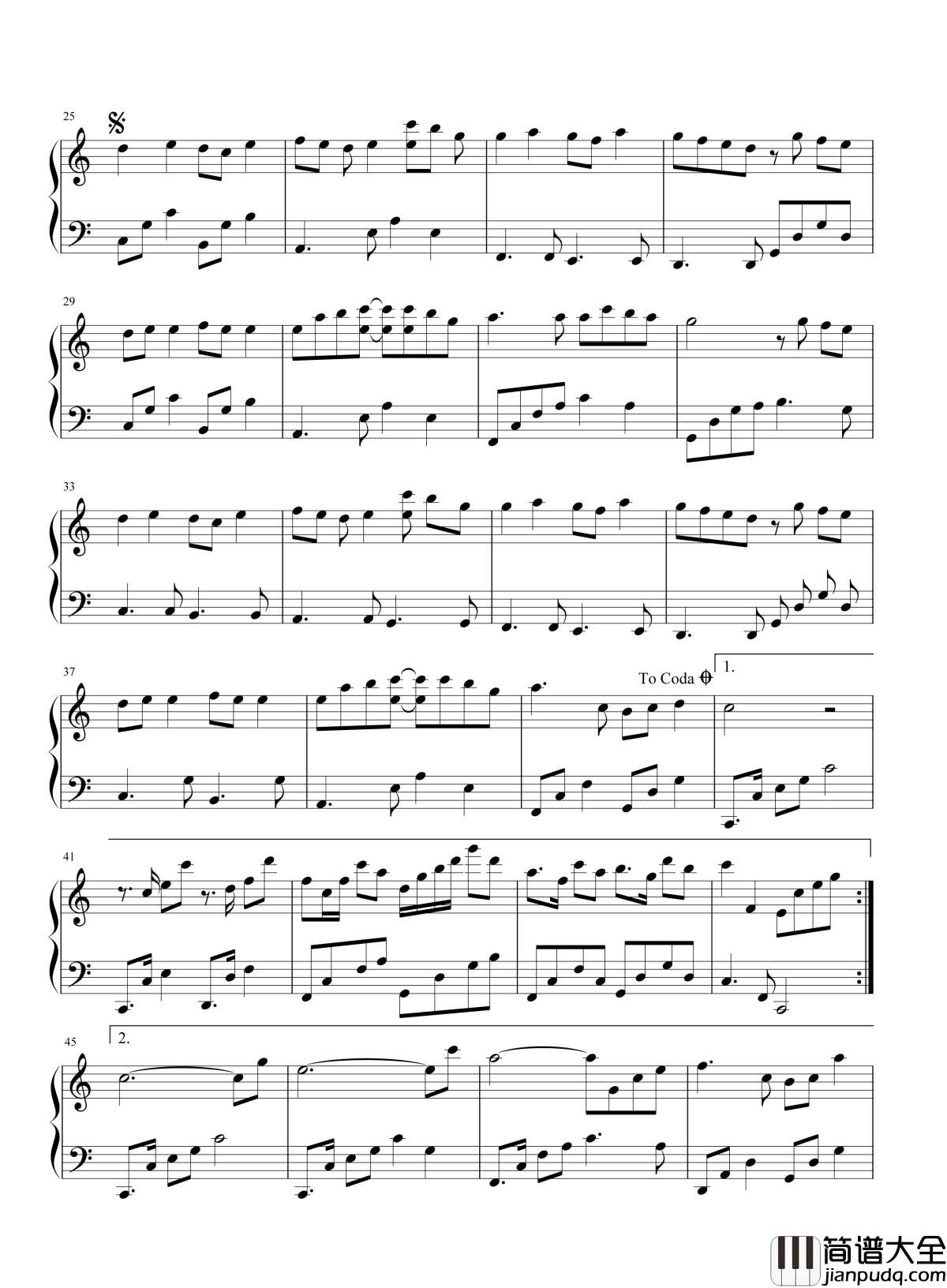 心愿便利贴钢琴谱_电视剧命中注定我爱你片尾曲