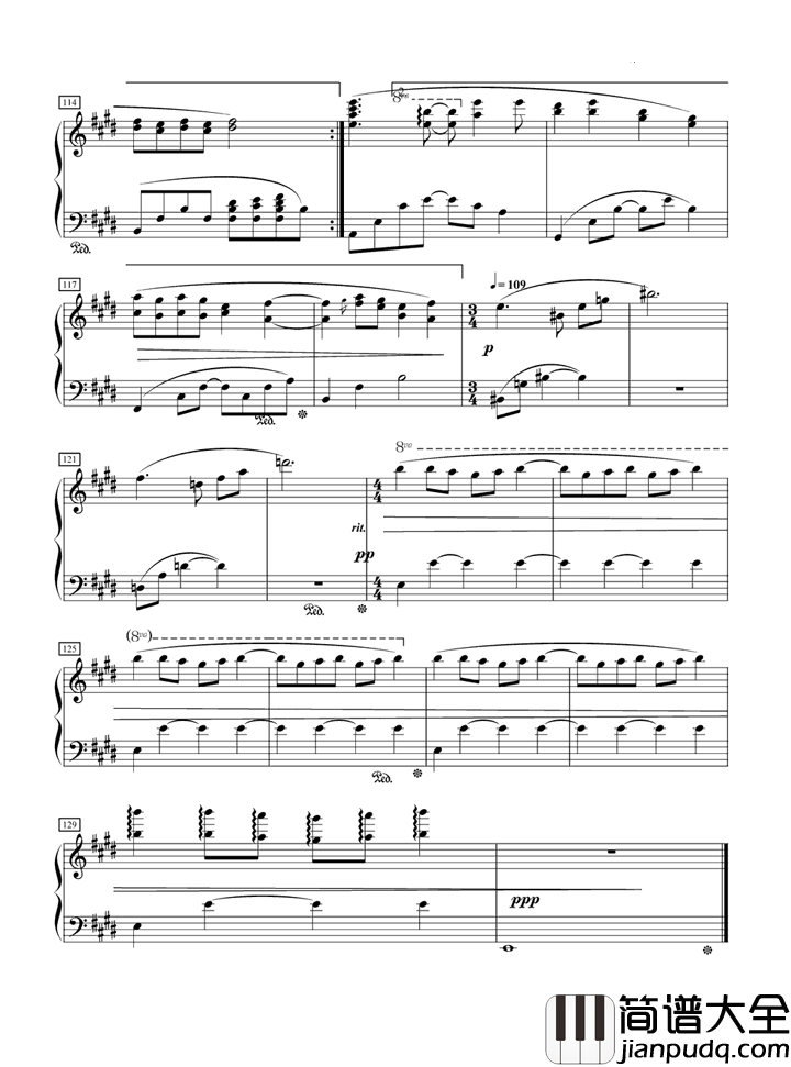 不可思议钢琴谱_金莎_爱到不可思议_越老越美丽