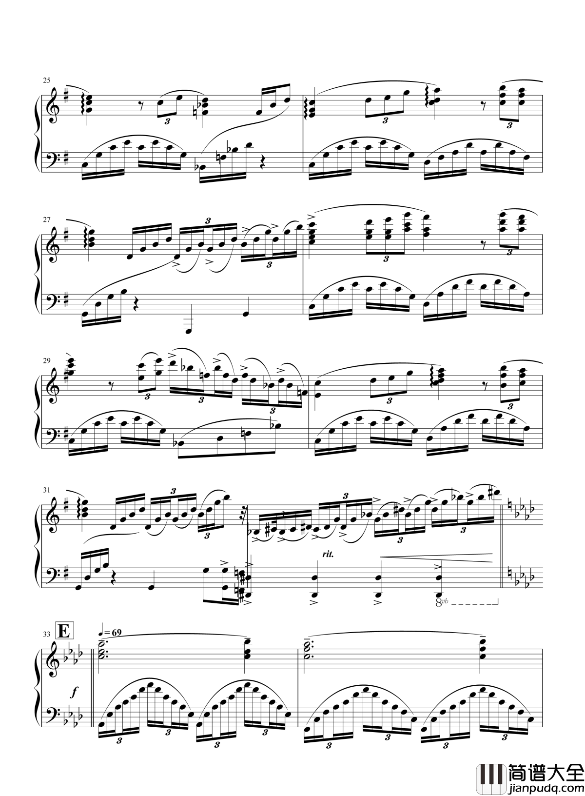 _Unchained_Melody|钢琴谱_人鬼情未了_歌比电影还销魂