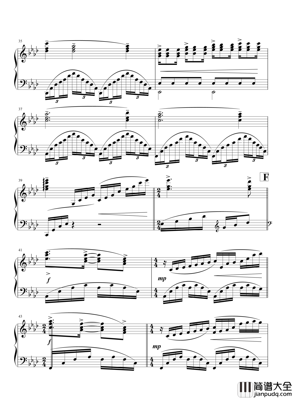 _Unchained_Melody|钢琴谱_人鬼情未了_歌比电影还销魂